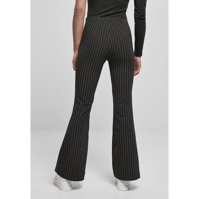 URBAN CLASSICS Stoffhose »Damen Ladies Flared Pin Stripe Pants«, (1 tlg.)  online bestellen | BAUR