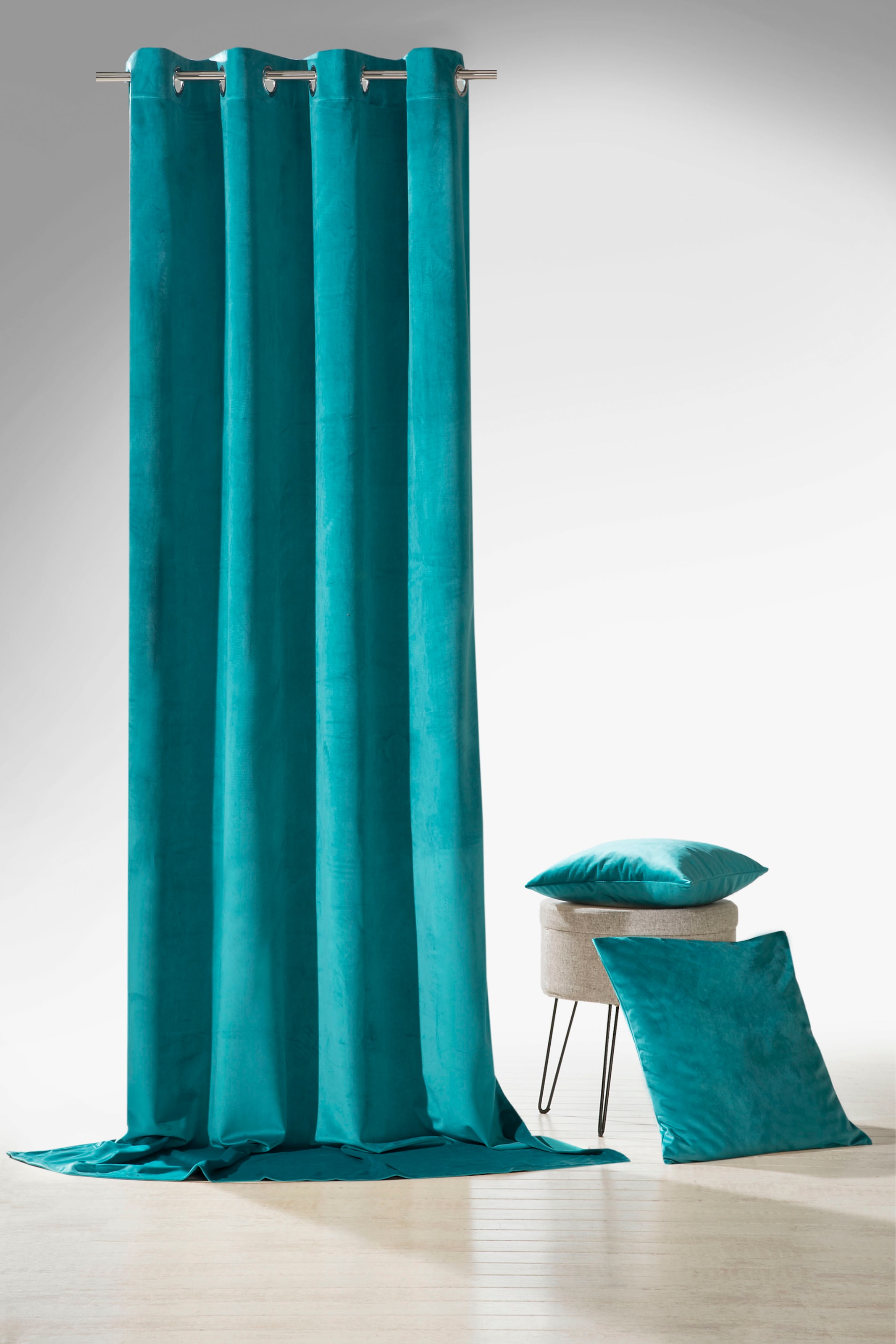 Weckbrodt Vorhang "Valentin" Ösen 1 Stk. tlg. Velour, Samt-Optik, blickdich günstig online kaufen