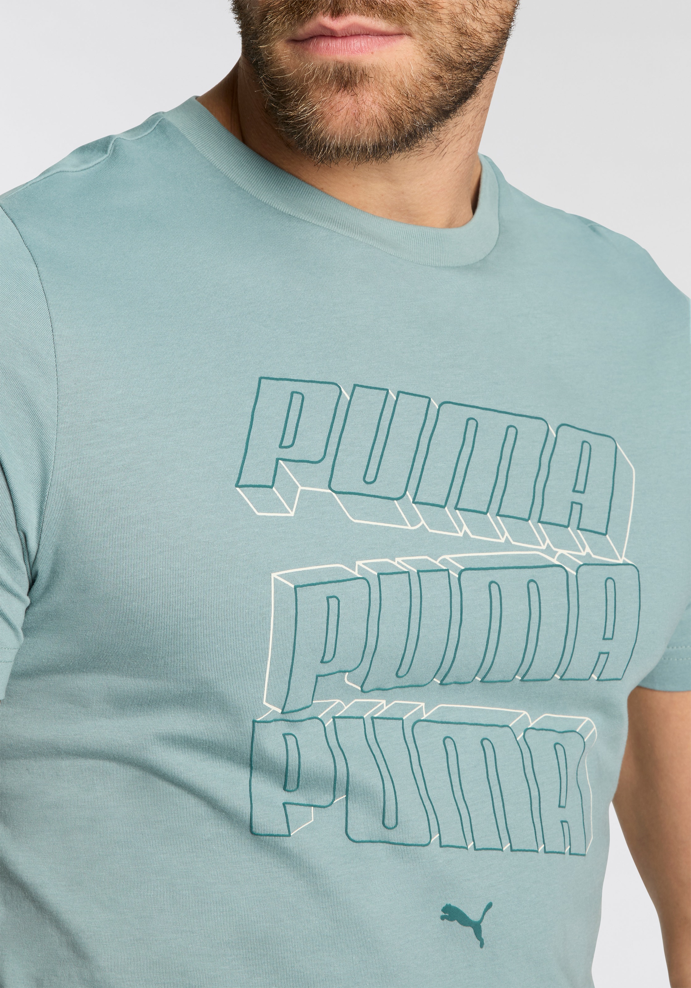Thumbnail - PUMA T-Shirt "ESS LOGO LAB HOG TEE" Regular Fit, Kurzarm, für sportlichen Look, Rundhalsausschnitt