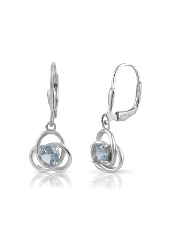 Vivance Paar Ohrhänger »925/- Sterling Silber rhodiniert Blautopas«, mit Geschenketui kaufen