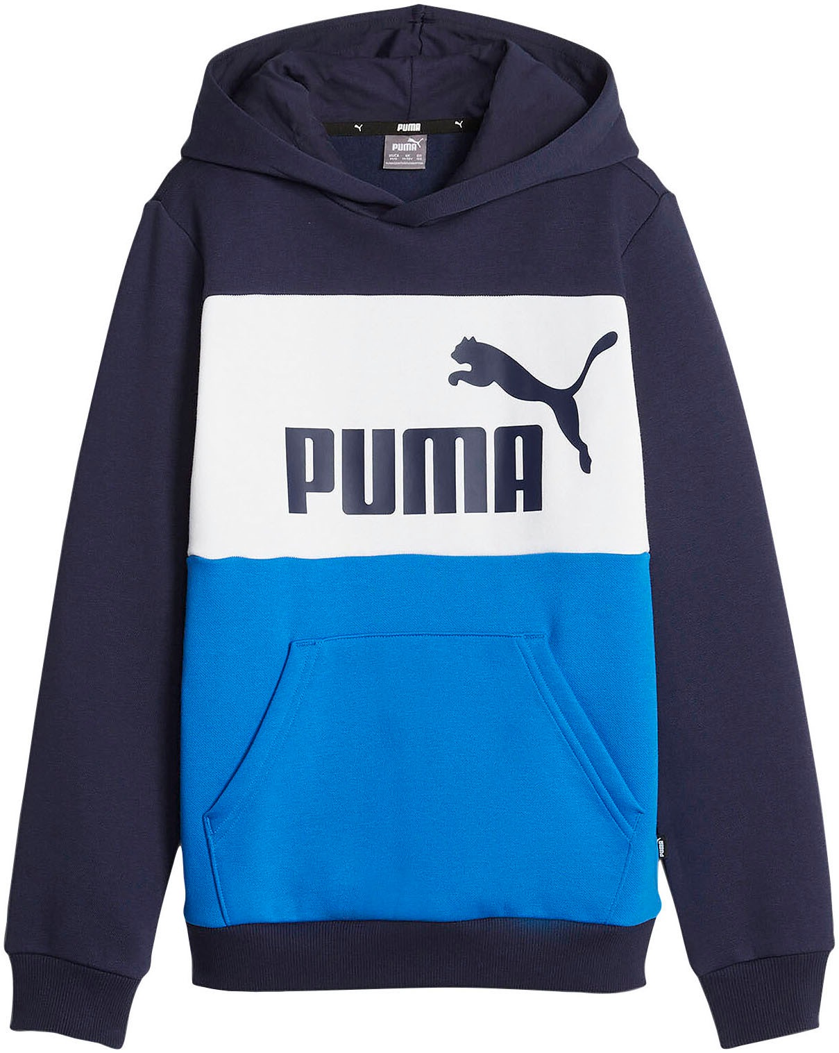 PUMA Kapuzensweatshirt »ESS BLOCK HOODIE FL B« online kaufen | BAUR