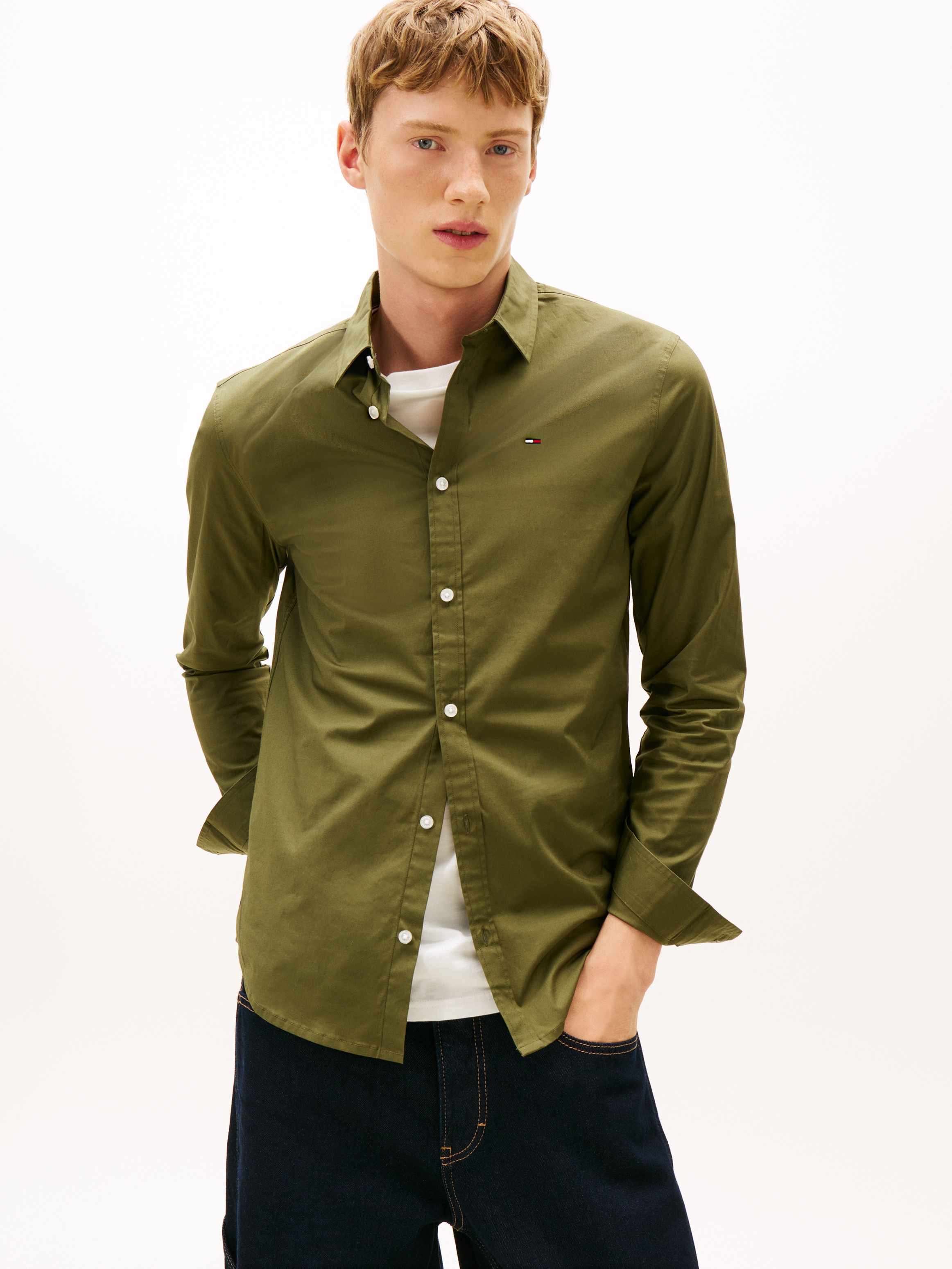 Tommy Jeans Langarmhemd »Sabim Stretch Hemd Shirt«