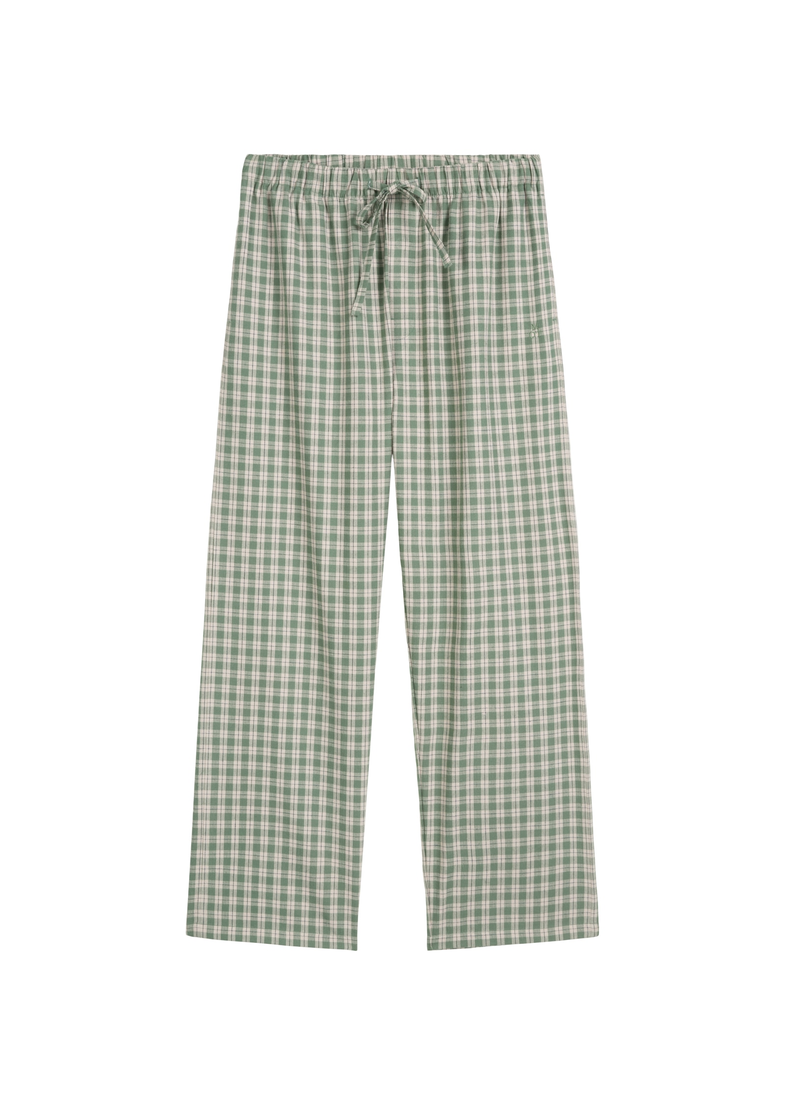 Marc O'Polo Loungehose »Cozy Flannel«  mit Gummizug und Bindeband, Cotton, gerades Bein