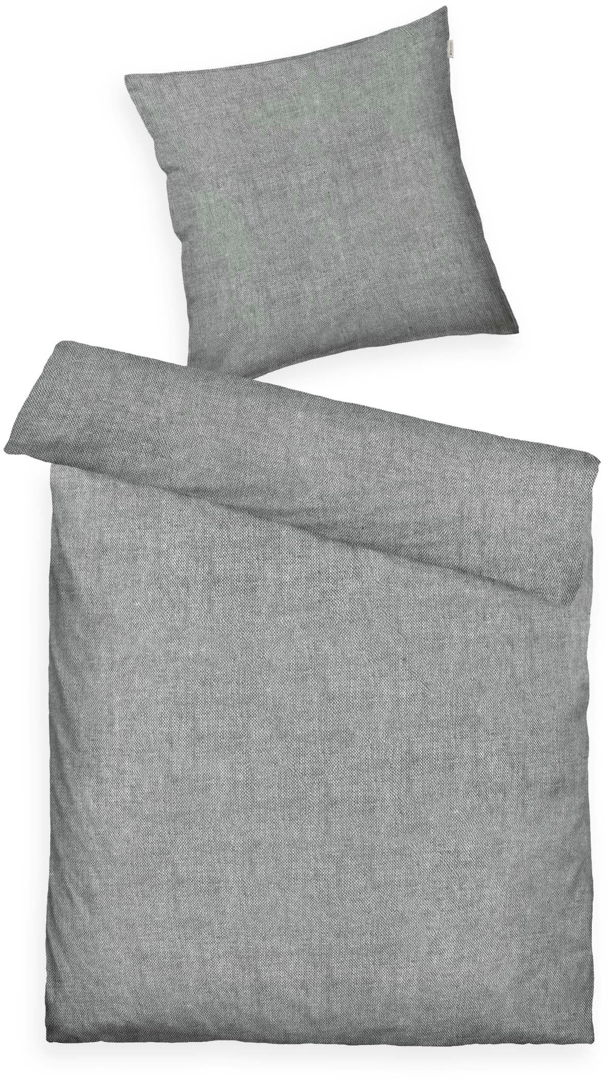 TOM TAILOR HOME Bettwäsche »WOVEN MELANGE in Gr. 135x200cm oder 155x220cm«, new bedroom, Doppelnaht am...