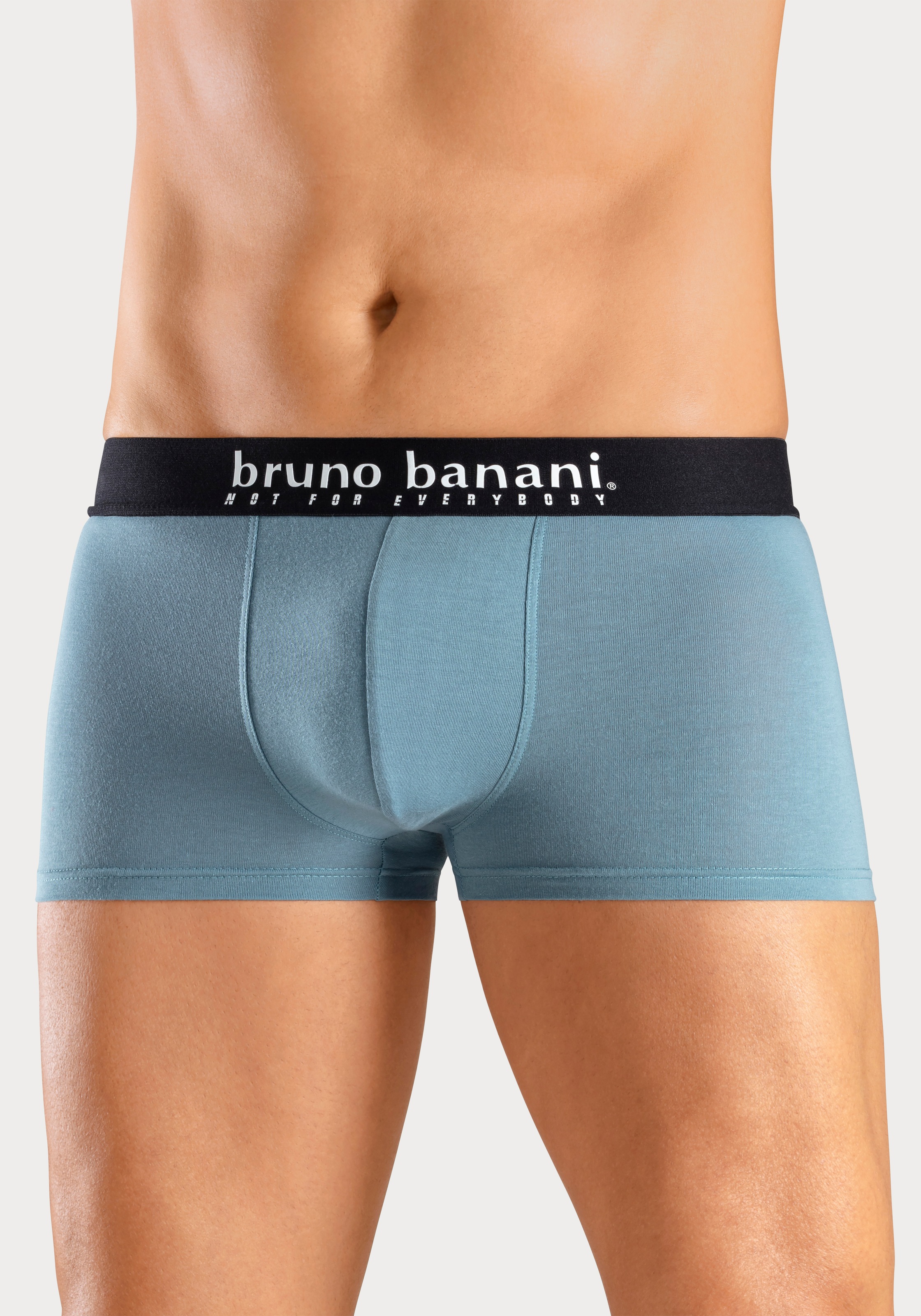 Thumbnail - Bruno Banani Boxer "Boxershorts für Herren", (Packung, 4 St., 4er-Pack), mit Palmendruck und unifarben aus Baumwollmisch...