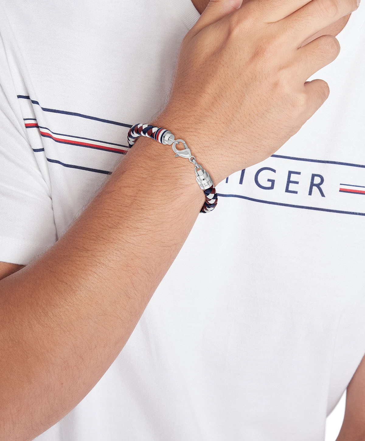 Tommy Hilfiger Lederarmband »TYSON, 2790632, 2790633, 2790634«, mit Emaille