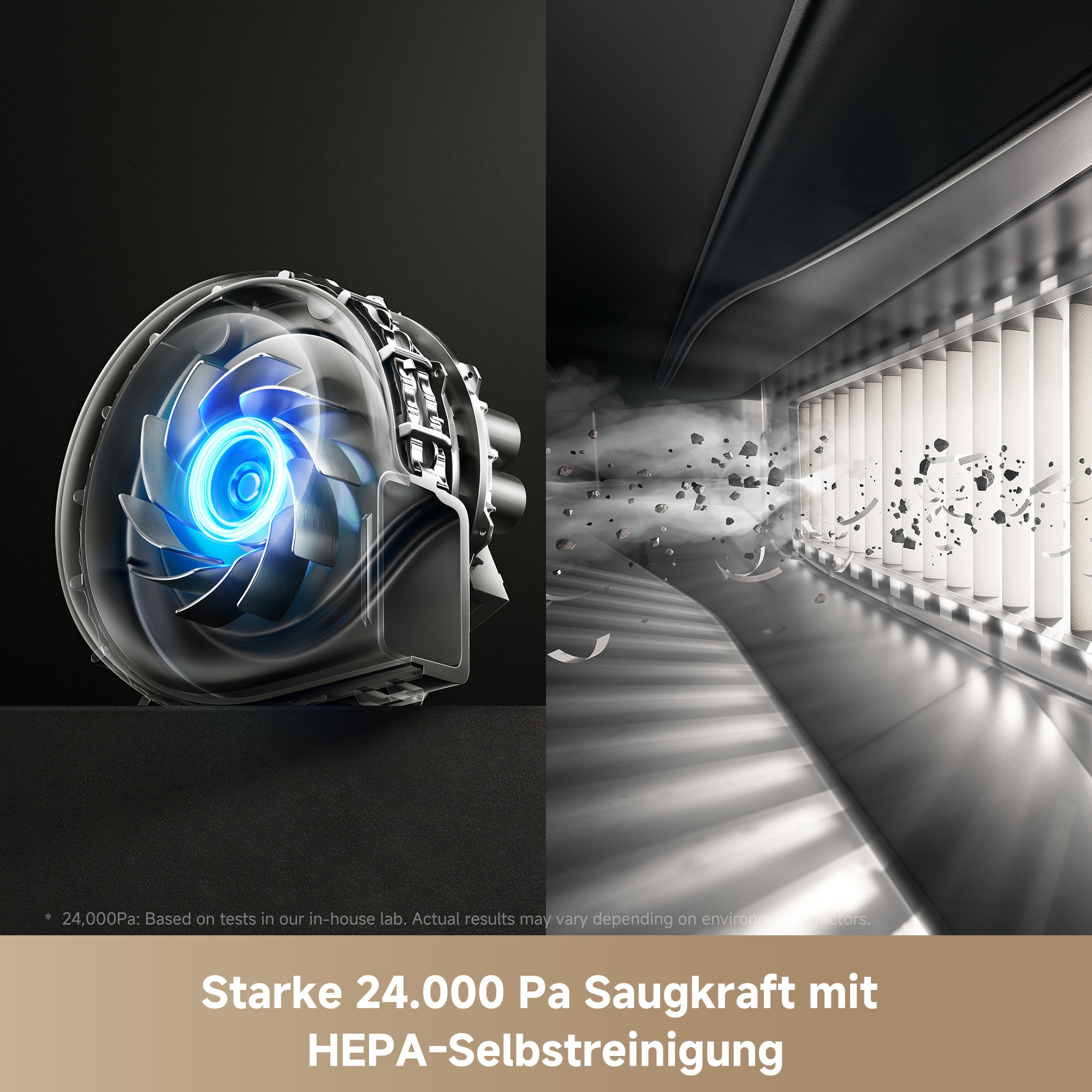 Dreame Nass-Trocken-Saugroboter »MOVA V50 Ultra Complete, mit Wischfunktion«, 24.000Pa Saugkraft, Hindernisüberwindung, 50°C Wischwasser, 180m²