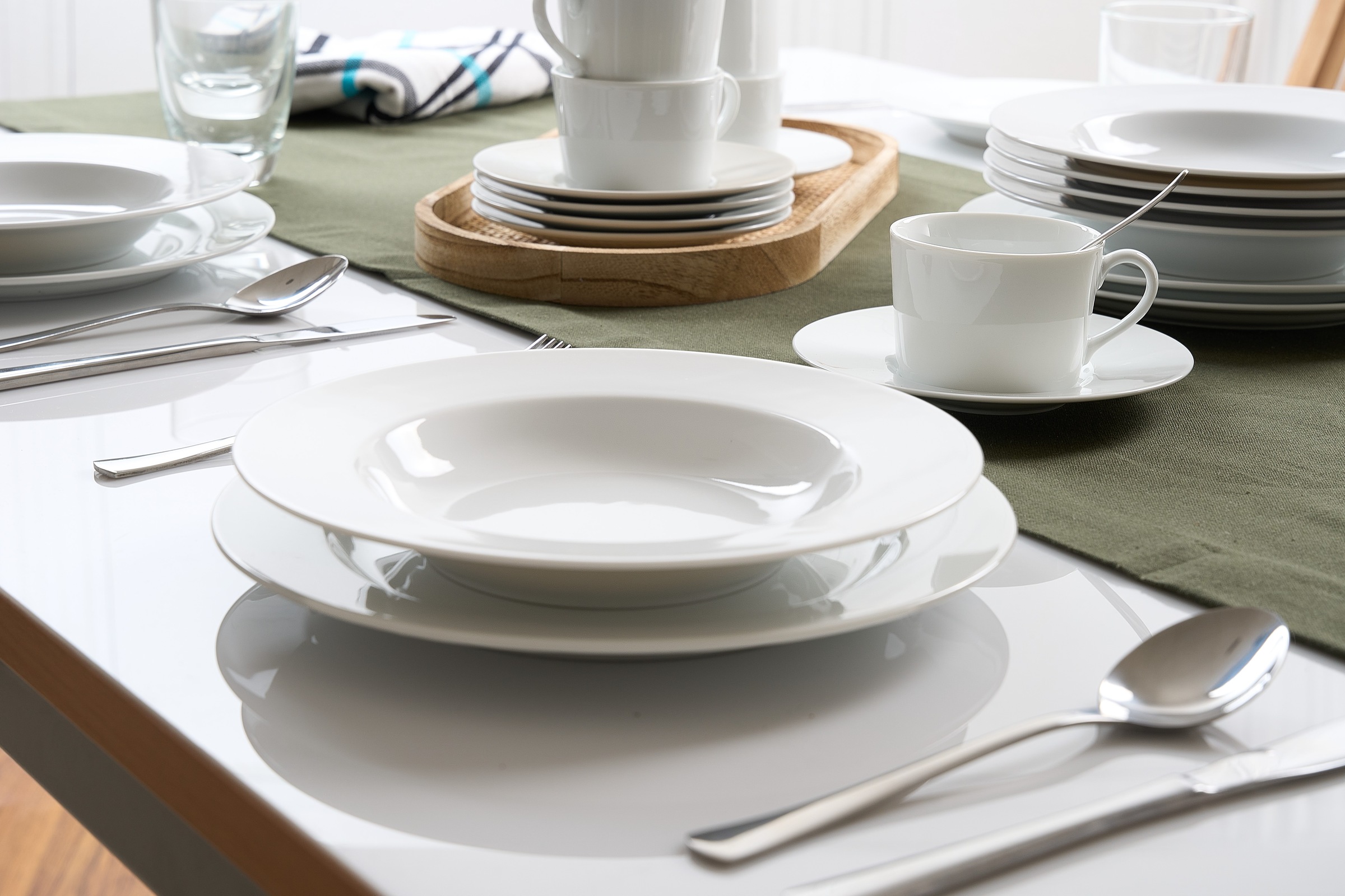 Retsch Arzberg Suppenteller "HEIKE WEISS, Teller 23 cm, Set 6-tlg für 6 Per günstig online kaufen