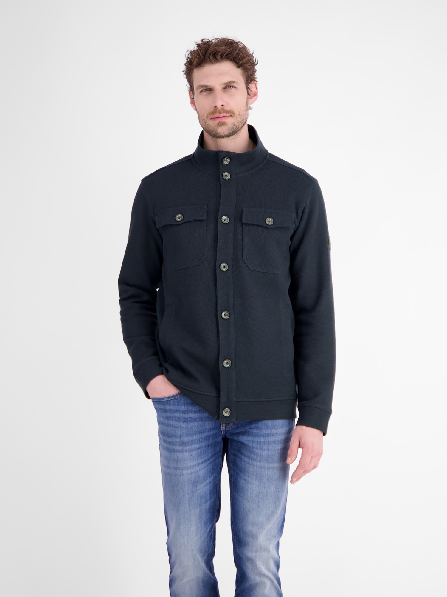LERROS 1100000002199 "Maskulines Overshirt aus bequemem Baumwollmischgewebe"