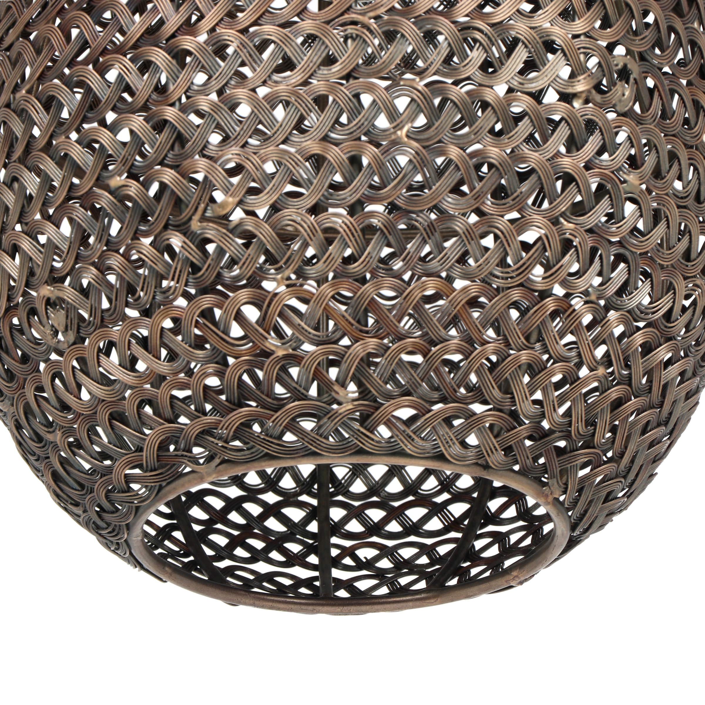 TRIO Leuchten Pendelleuchte »ZIVA, Vintage Hängelampe für Wohnzimmer oder Küche Ø 23cm H. 150cm« E27 1 Stk. warmweiß - kaltweiß Lampenschirm aus Draht-Geflecht, exkl 1x E27 max 10W