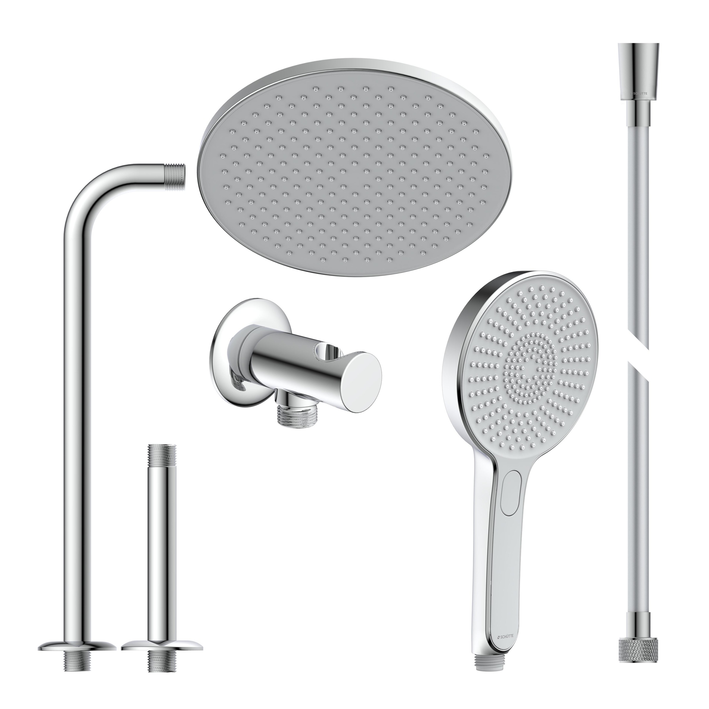 Thumbnail - Schütte Brausegarnitur "AQUADOT", Überkopfbrauseset mit digitalem Duschsystem