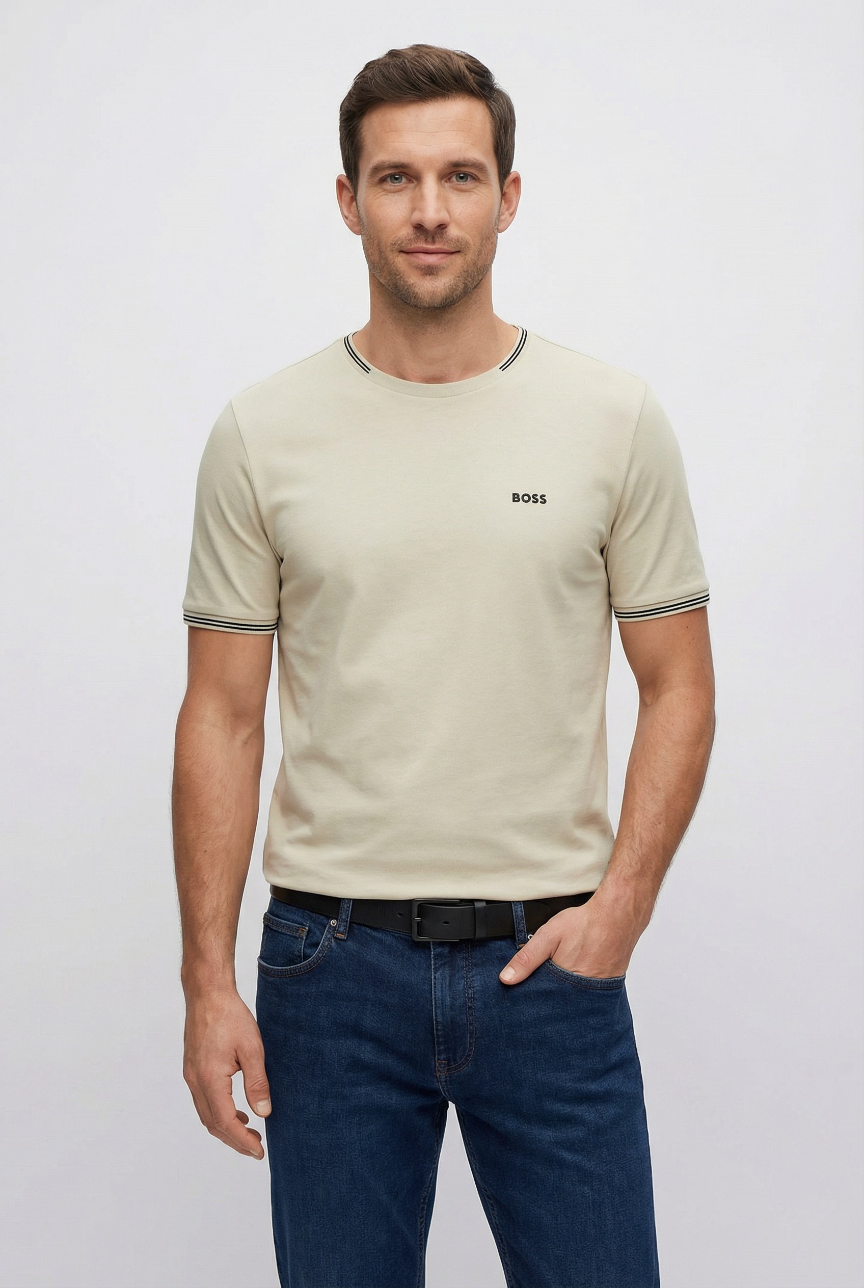 BOSS GREEN T-Shirt "Taul" aus softem Stretch-Baumwoll-Piqué, Regular Fit, K günstig online kaufen