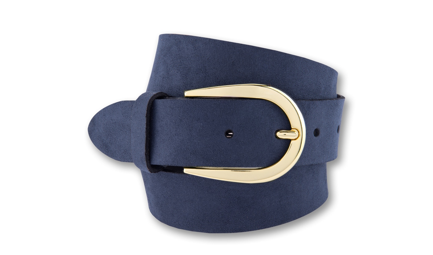 BERND GÖTZ "Ledergürtel mit hufeisenförmiger Goldschließe" günstig online kaufen