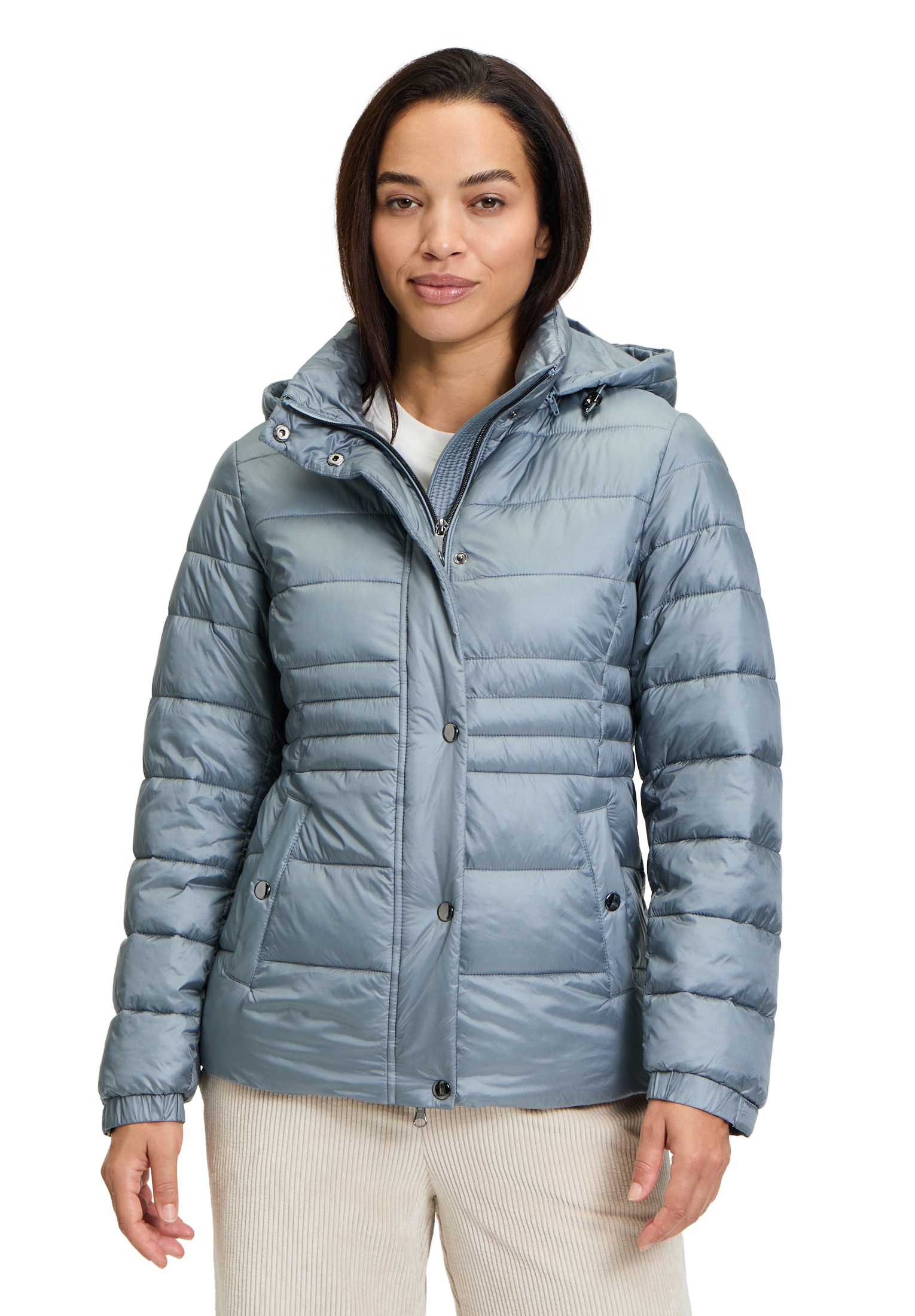 Cartoon Steppjacke "Damen mit abnehmbarer Kapuze" günstig online kaufen