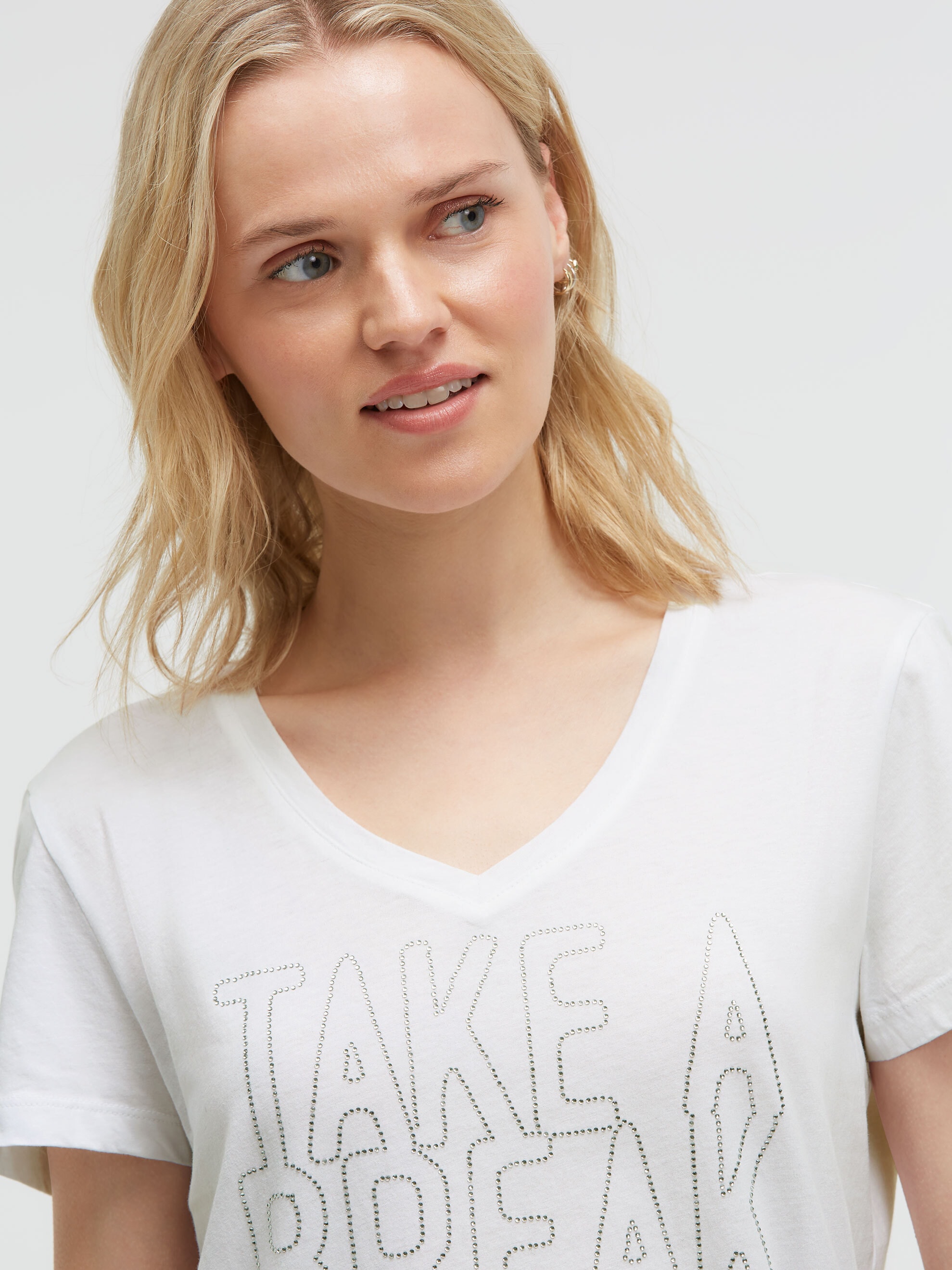 SOCCX V-Shirt aus Baumwolle