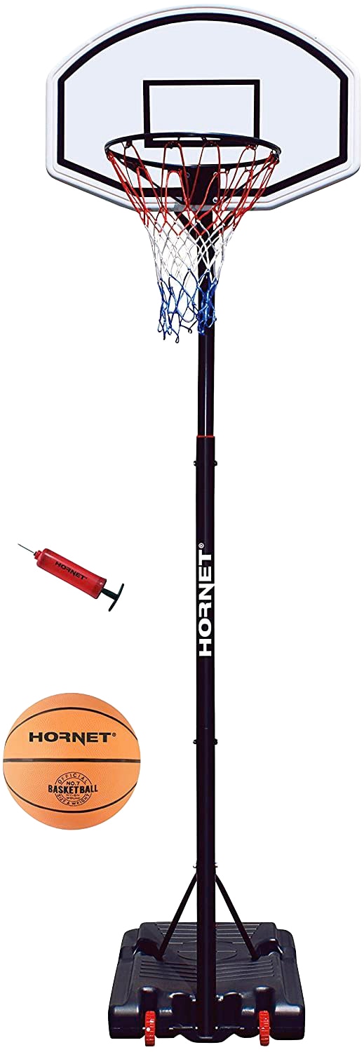 Kinder Basketballständer "Hornet 260", schwarz, HORNET BY HUDORA, H:305cm, Ballsportkörbe, mobil, höhenverstellbar bis 260 cm