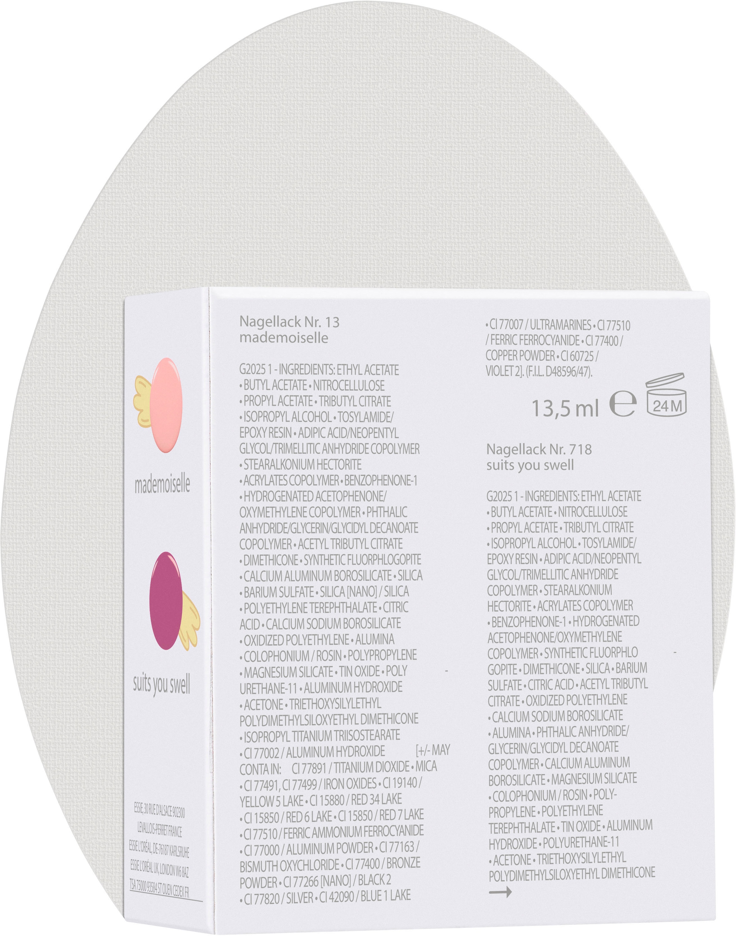 essie Nagellack »Essie essie Nagellack«, mit natürlichen Inhaltsstoffen