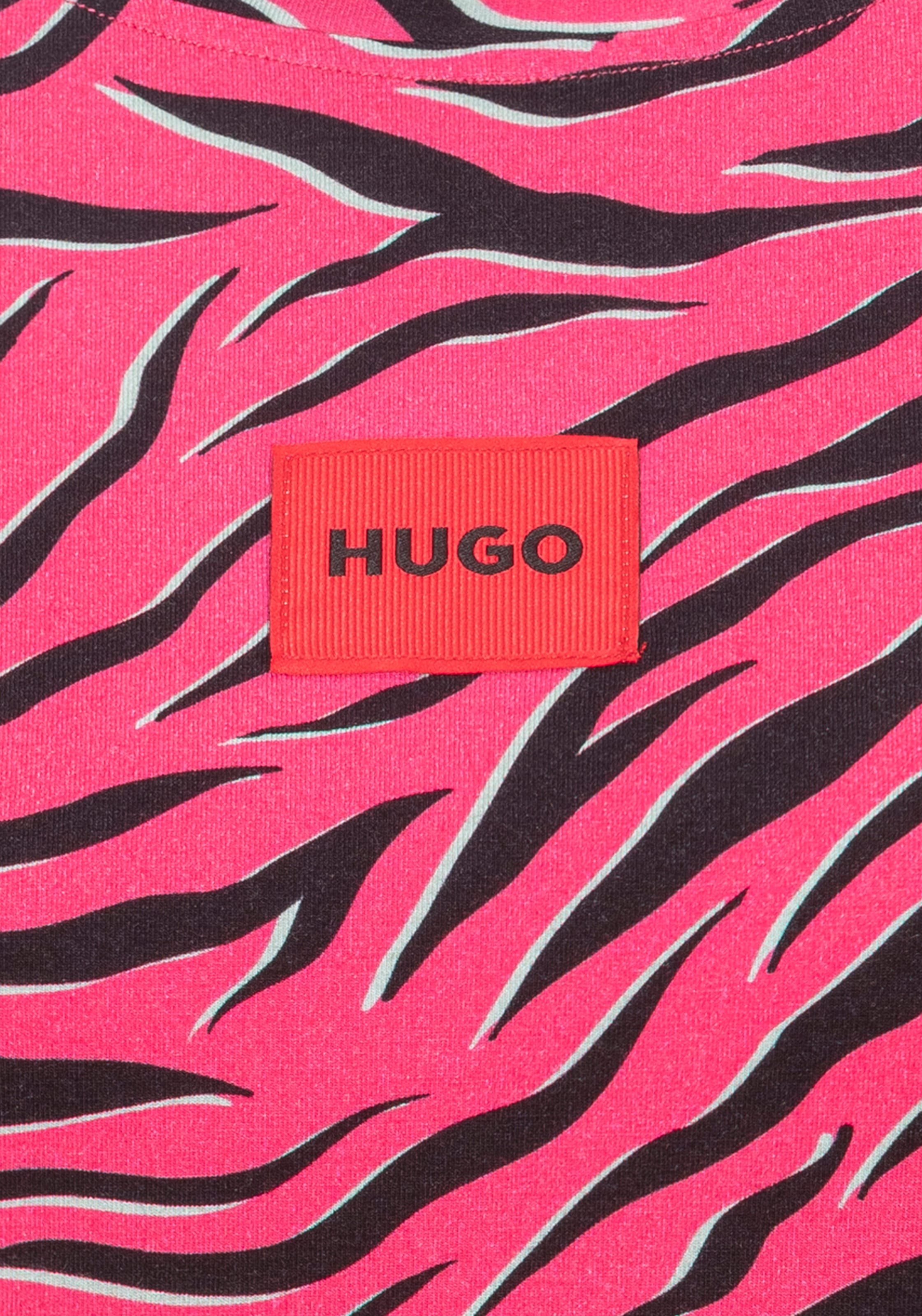HUGO Underwear Pyjama, (Set, 2 tlg.), mit Tiger-Print