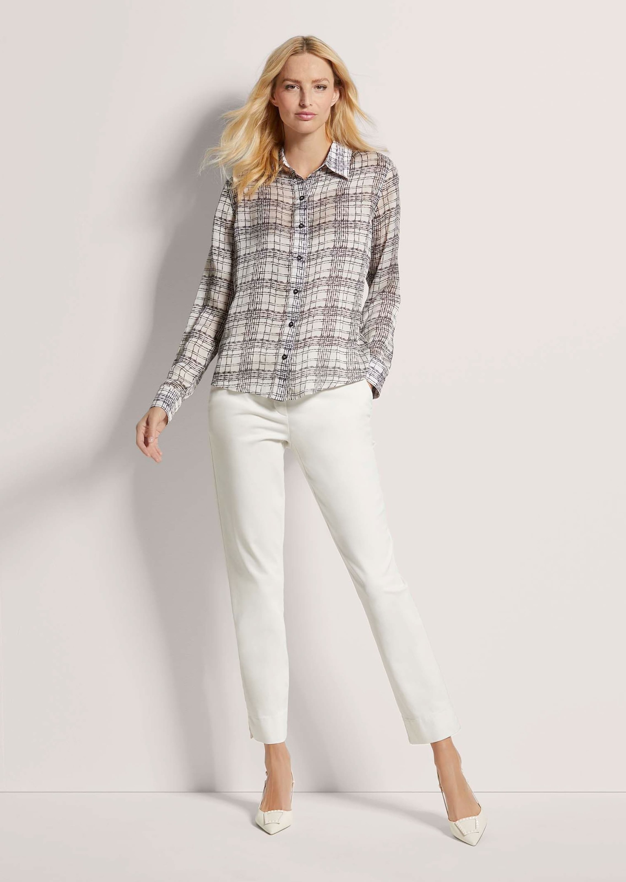 MADELEINE Hemdbluse "Bluse Hemdbluse mit Unikat-Print" günstig online kaufen