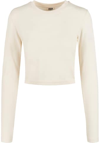 Langarmshirt »Urban Classics Damen Ladies Organic Cropped Longsleeve«, (1 tlg.)