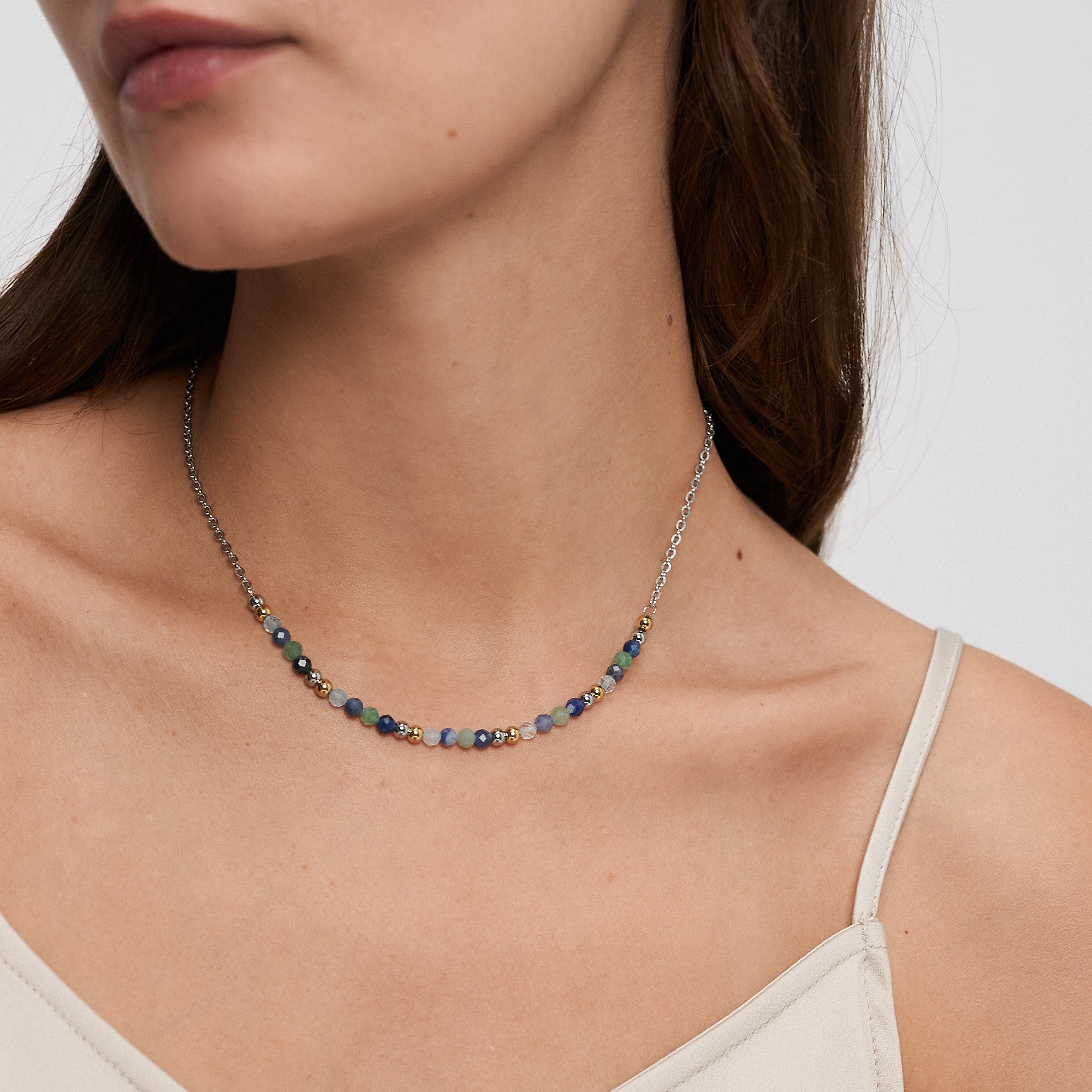 s.Oliver Kette ohne Anhänger »Colorful Beads« mit Glasperle