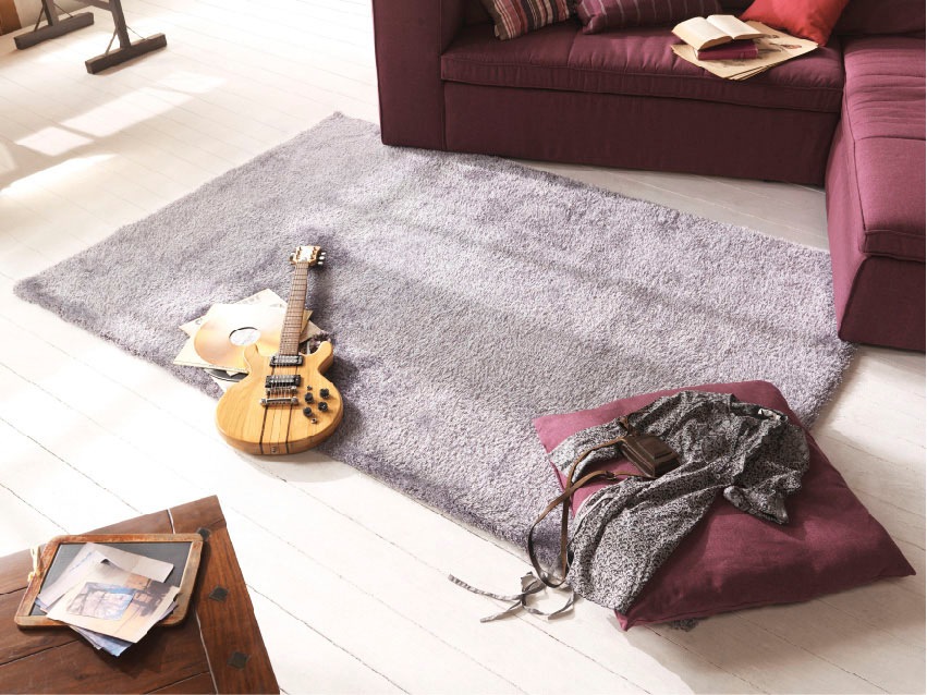 TOM TAILOR HOME Hochflor-Teppich »Soft«, rechteckig, 35 mm Höhe, handgetuftet, Uni-Farben, super weich und flauschig