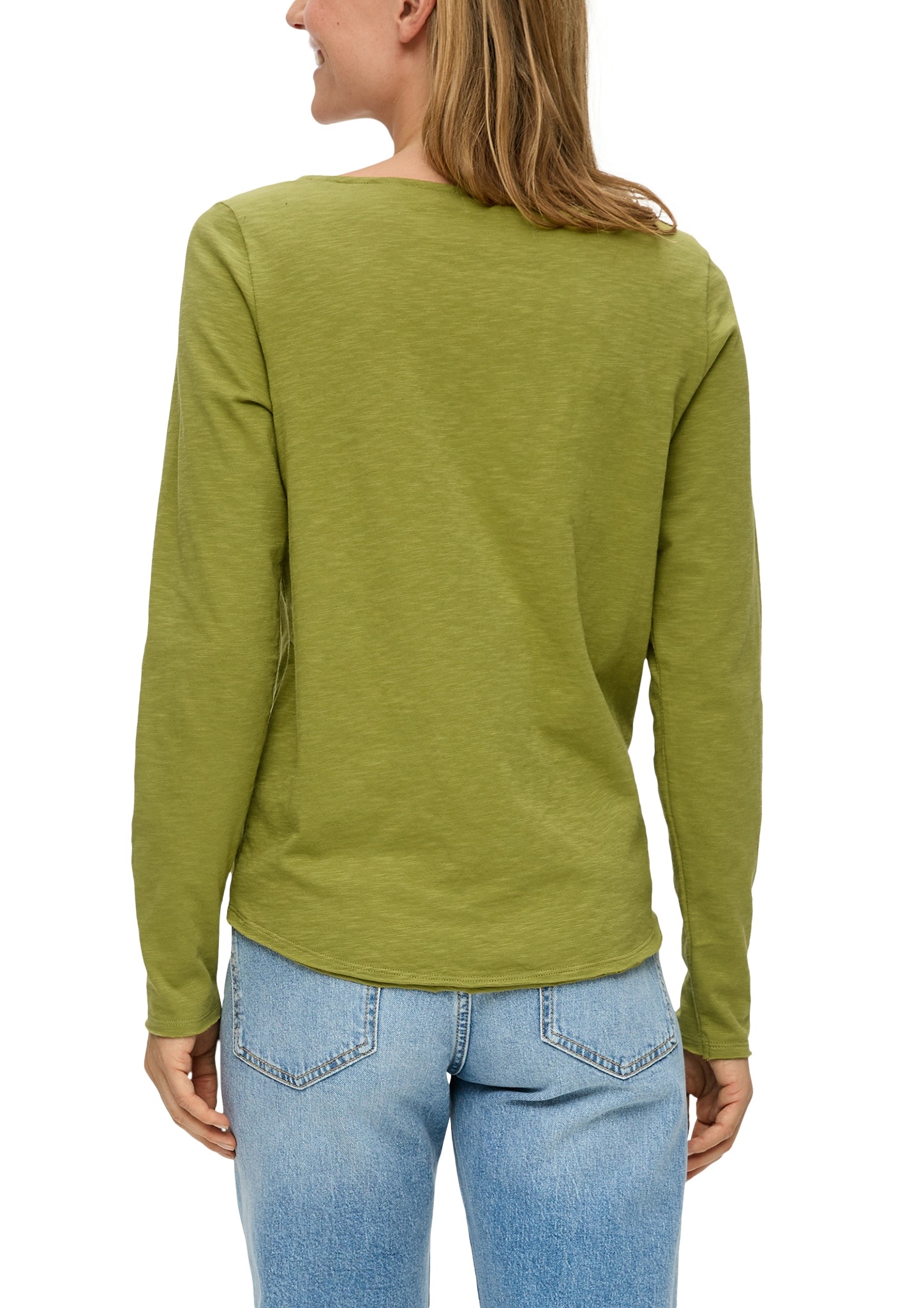 s.Oliver Langarmshirt, mit U-Boot Ausschnitt