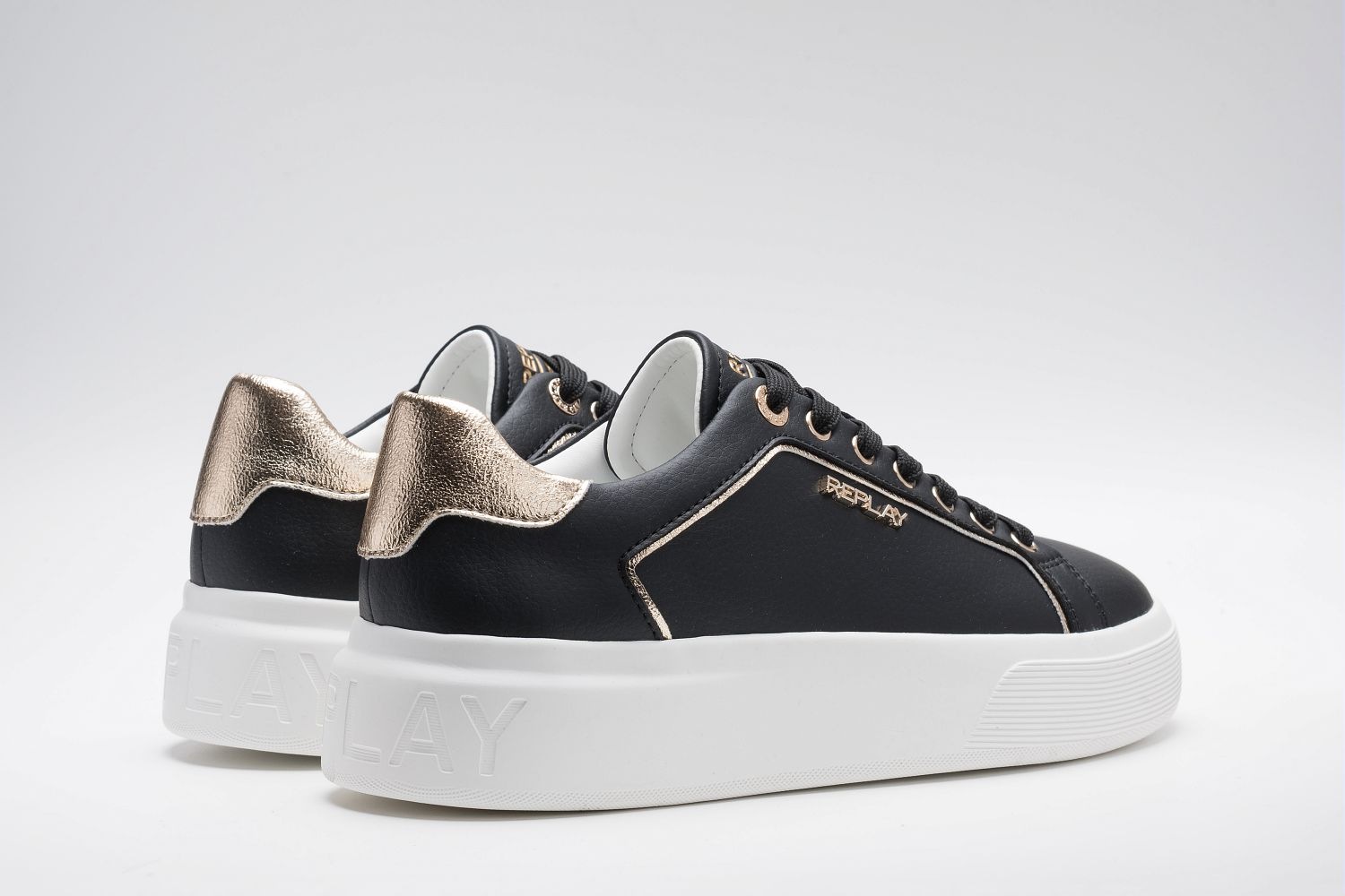 Replay Plateausneaker Freizeitschuh, Schnürschuh, Halbschuh mit Label günstig online kaufen