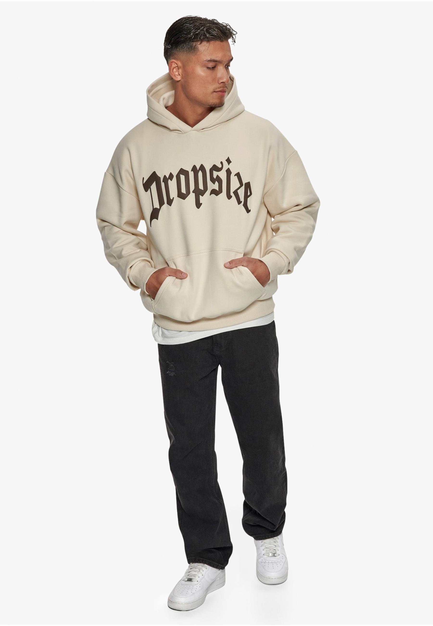 Dropsize Kapuzensweatshirt »Dropsize Herren Heavy Oversize Puffer Print Hoodie«, (1 tlg.)