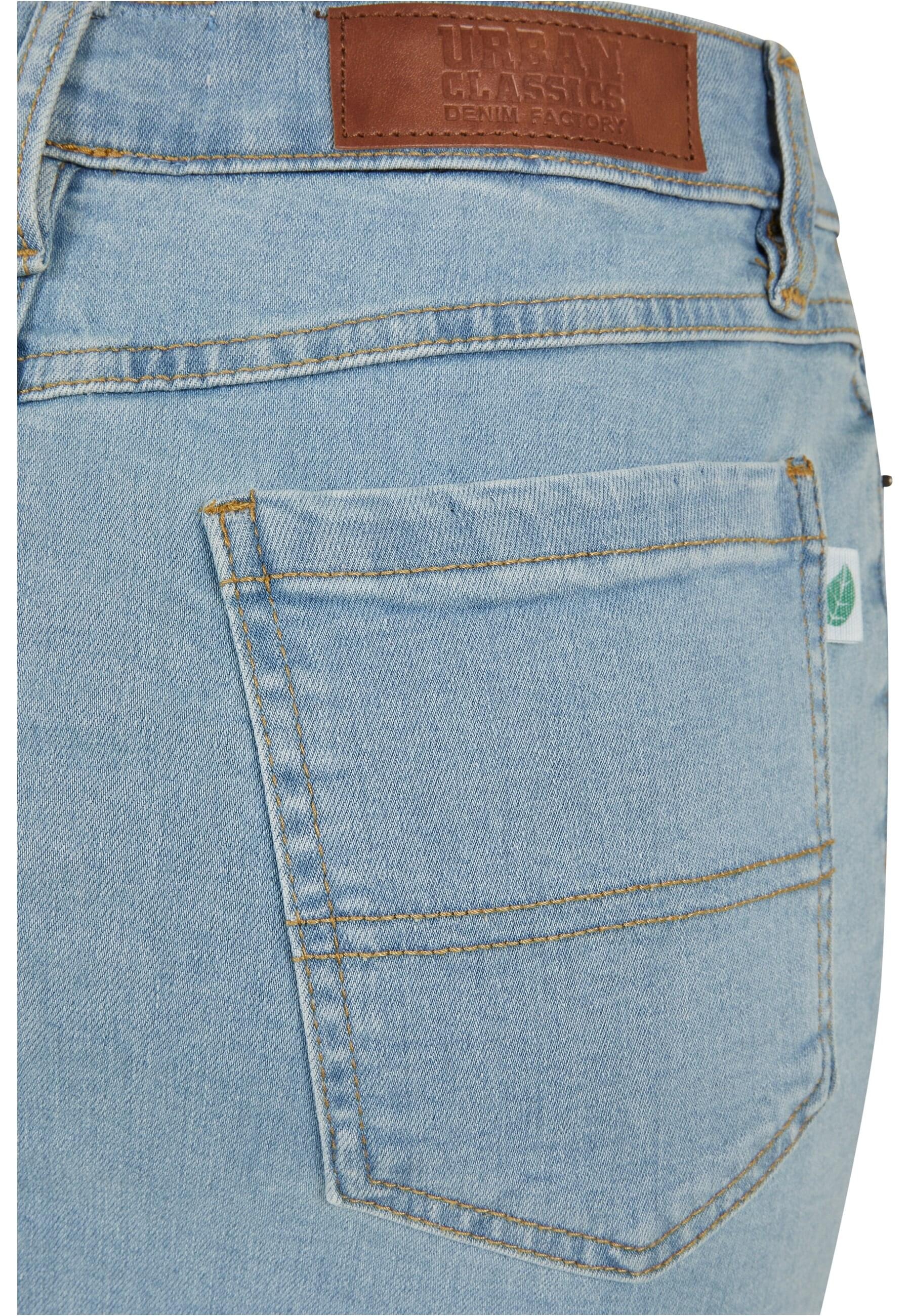 URBAN CLASSICS Jerseyrock »Urban Classics Damen Ladies Organic Stretch Denim Mini Skirt«, (1 tlg.)