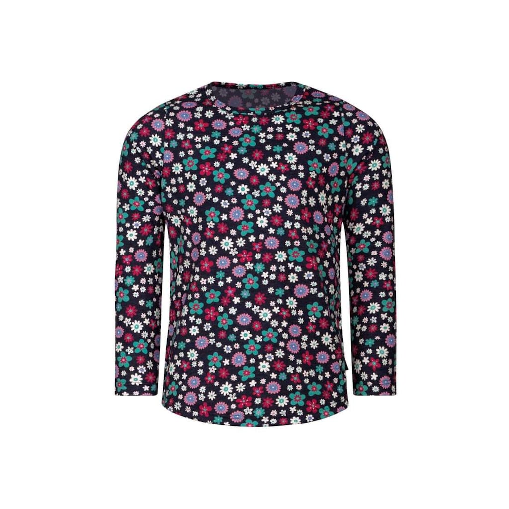 Trigema Longsleeve »TRIGEMA Langarmshirt mit farbenfrohem Blumen-Muster«, (1 tlg.)