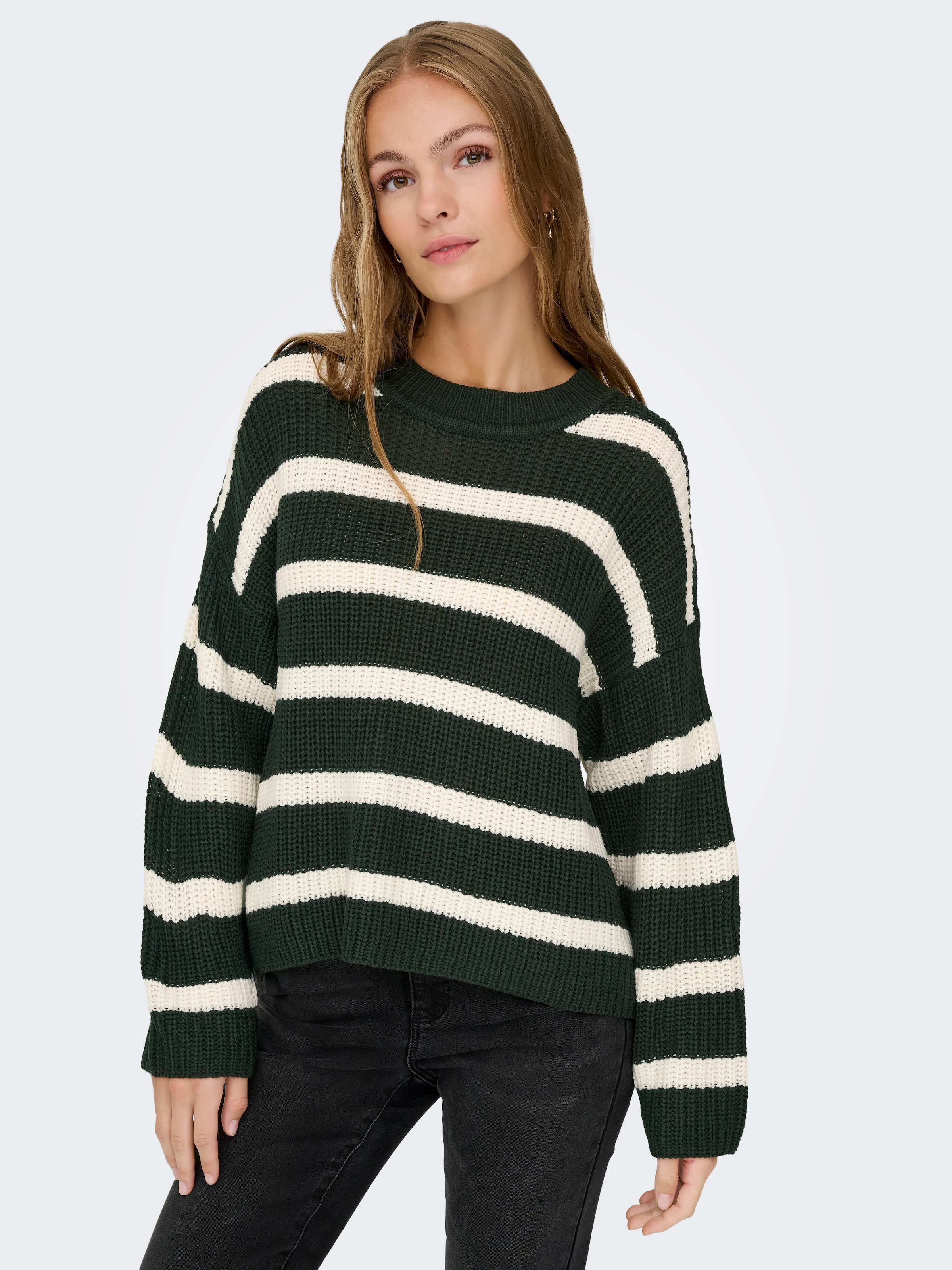 JDY Strickpullover "JDYJUSTY L/S STRIPE PULLOVER KNT NOOS" günstig online kaufen