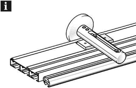 GARDINIA Gardinenstangenhalter »Wandträger 3-läufig«, (1 St.), Serie Flächenvorhang-Technik Atlanta 3-läufig