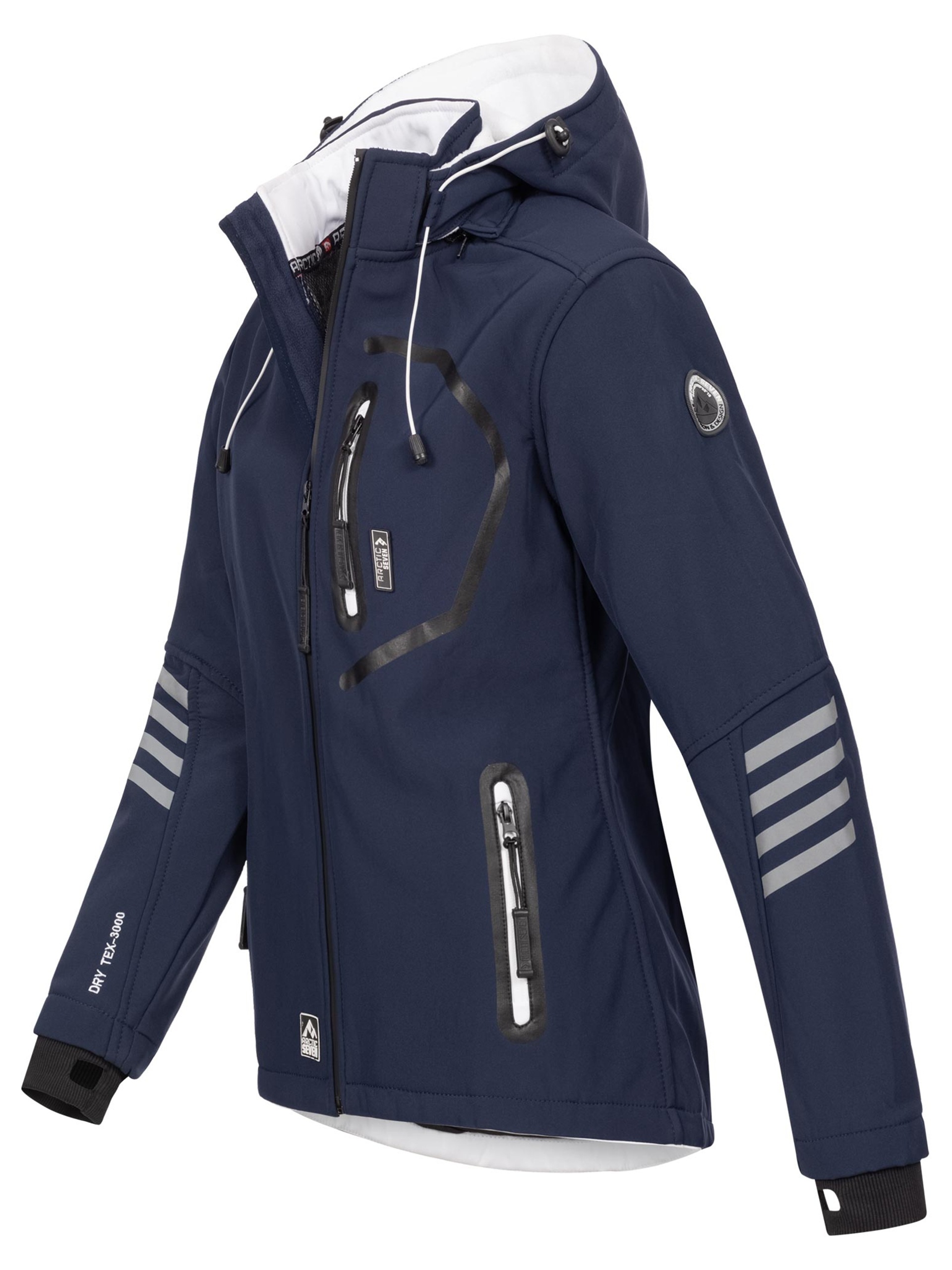 Thumbnail - Arctic Seven Softshelljacke "ASNicolia", funktionale Outdoorjacke mit abnehmbarer Kapuze