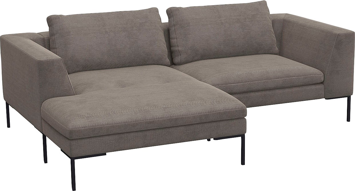 FLEXLUX Ecksofa "Loano, superbequemer Sitzkomfort durch Kaltschaum im Sitz, günstig online kaufen