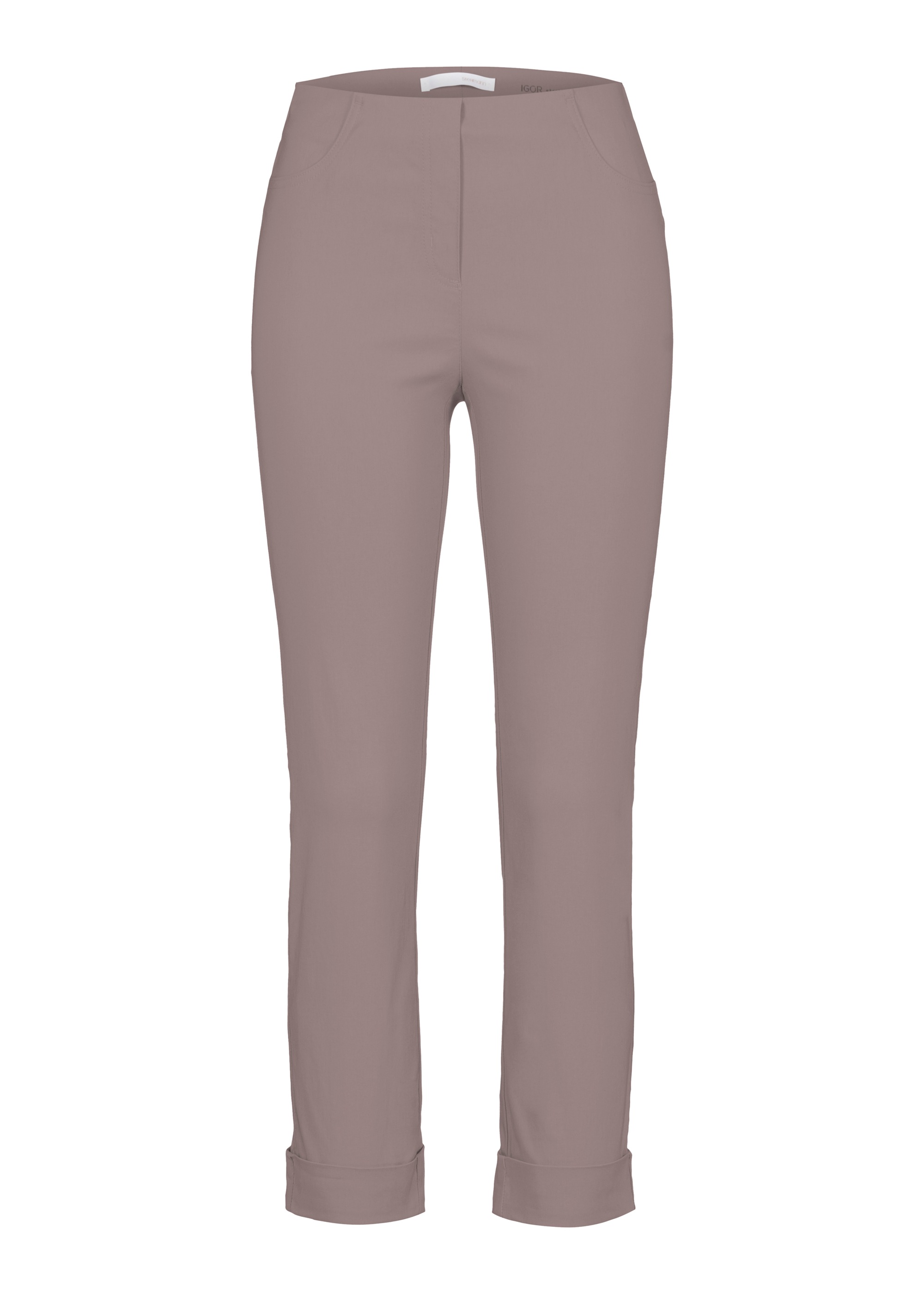 Stehmann Stretch-Hose, mit aufschlag am Saum