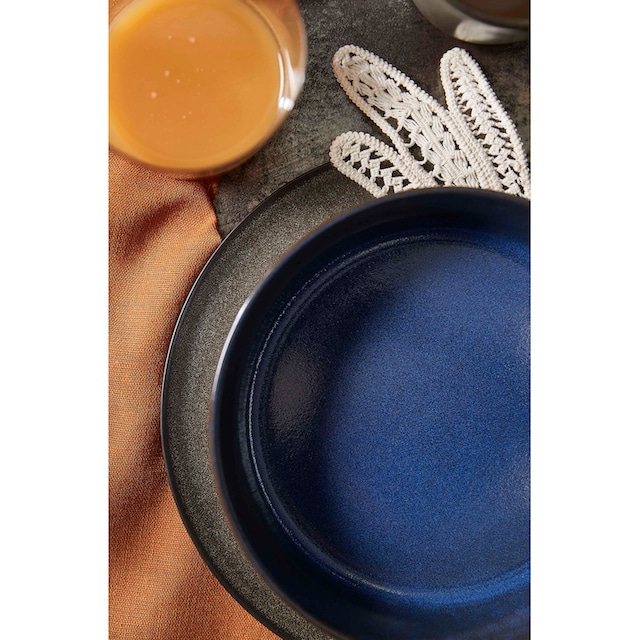 aida RAW Suppenteller »Midnight blue«, (Set, 6 St.), Steinzeug, Ø 19 cm  bestellen | BAUR