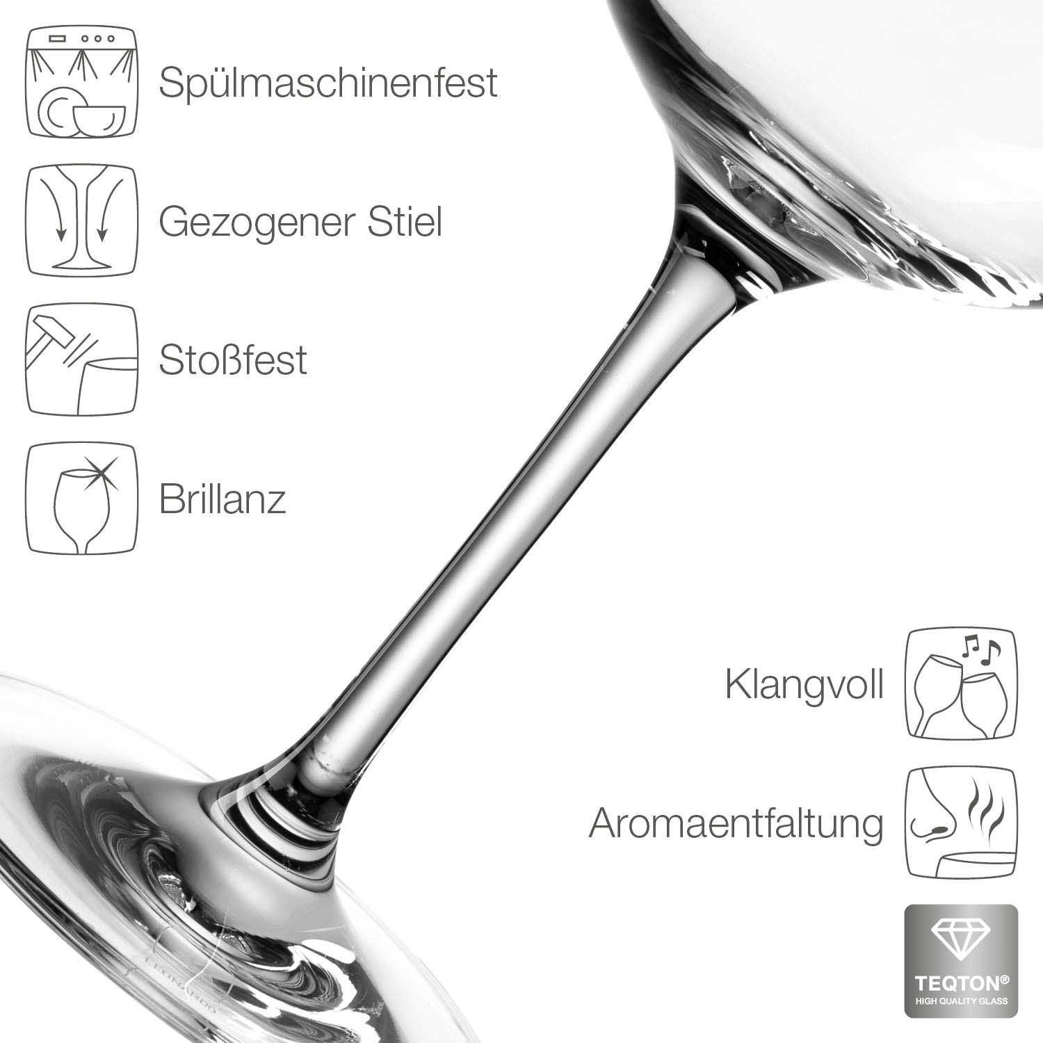 LEONARDO Rotweinglas »TIVOLI«, (Set, 6 tlg.), 700 ml, 6-teilig