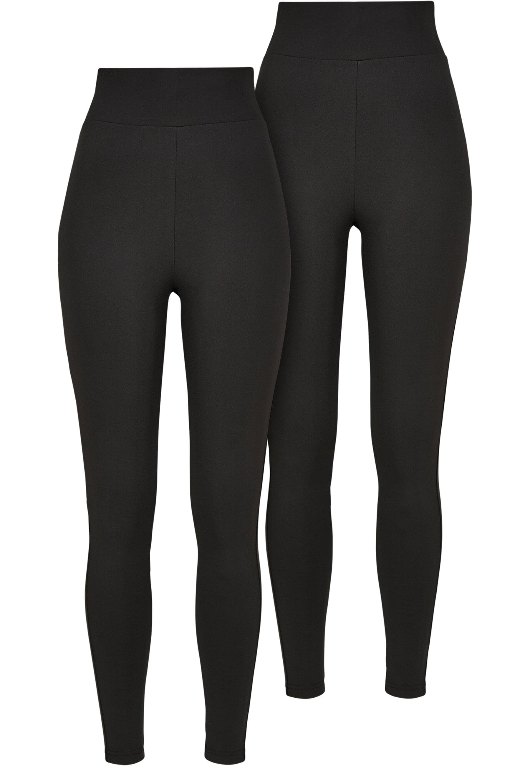 URBAN CLASSICS Leggings "Urban Classics Damen Ladies High Waist Leggings 2-Pack", (1 tlg.)