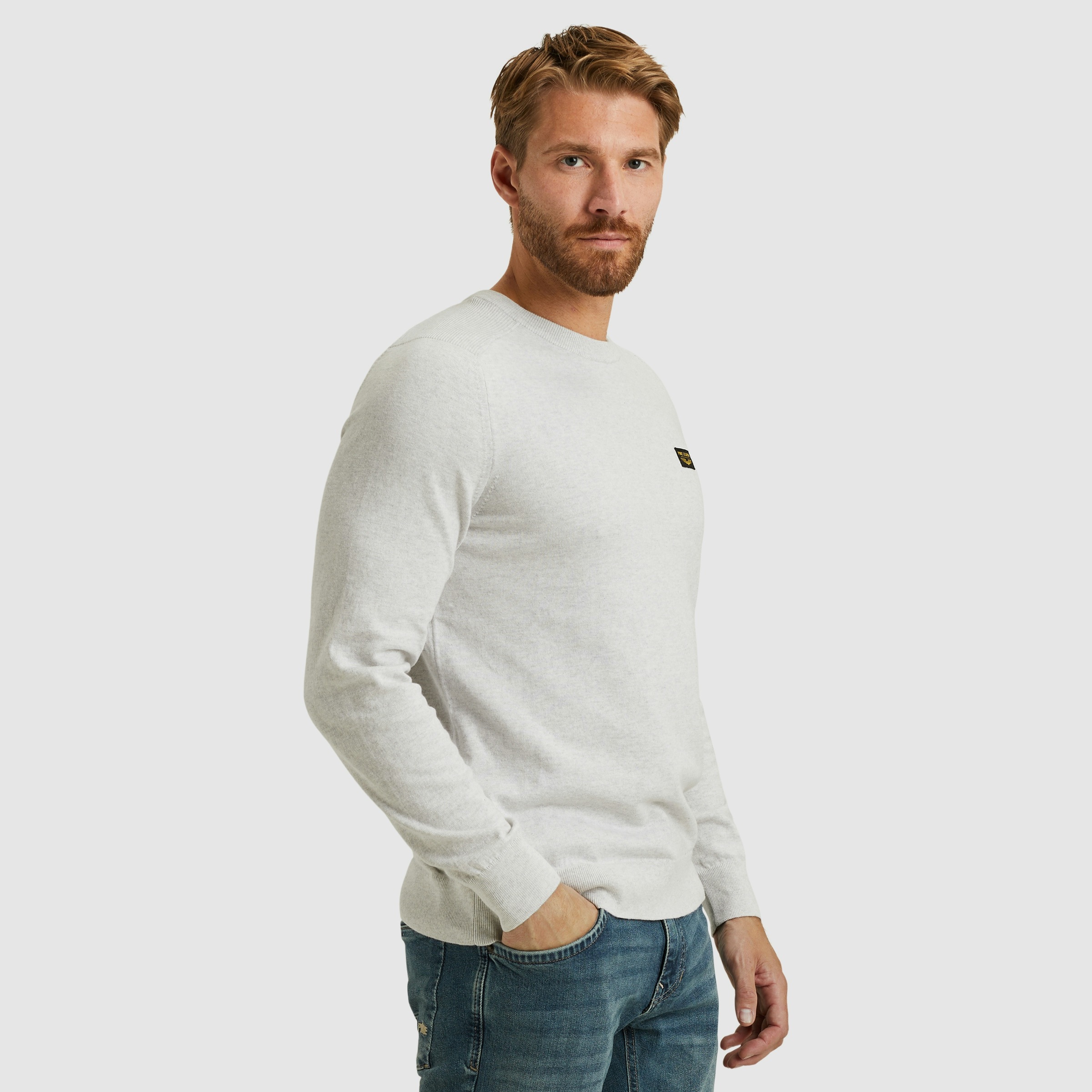 PME LEGEND Rundhalspullover, mit Logo Stickerei günstig online kaufen
