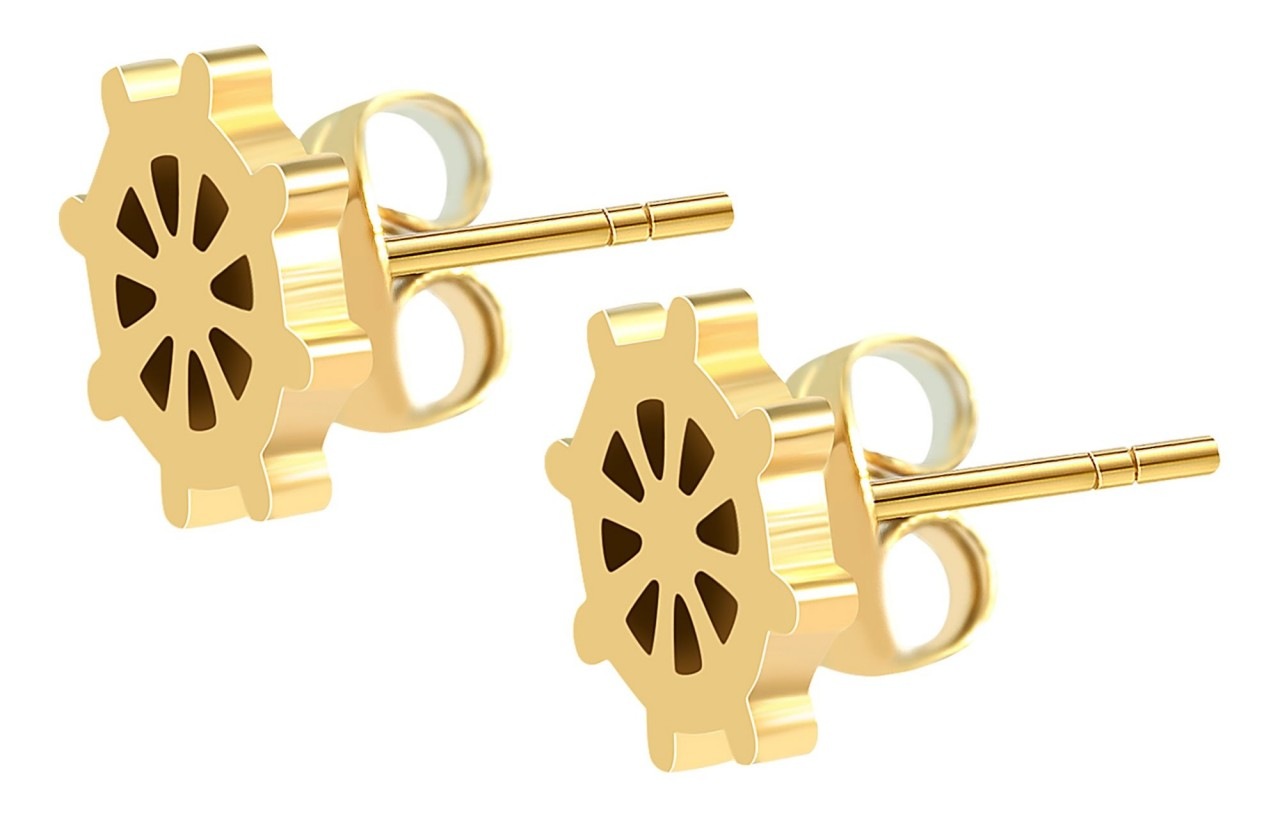 Adelia´s Paar Ohrhänger »Damen Ohrstecker aus poliertem Edelstahl Ø 10 mm«