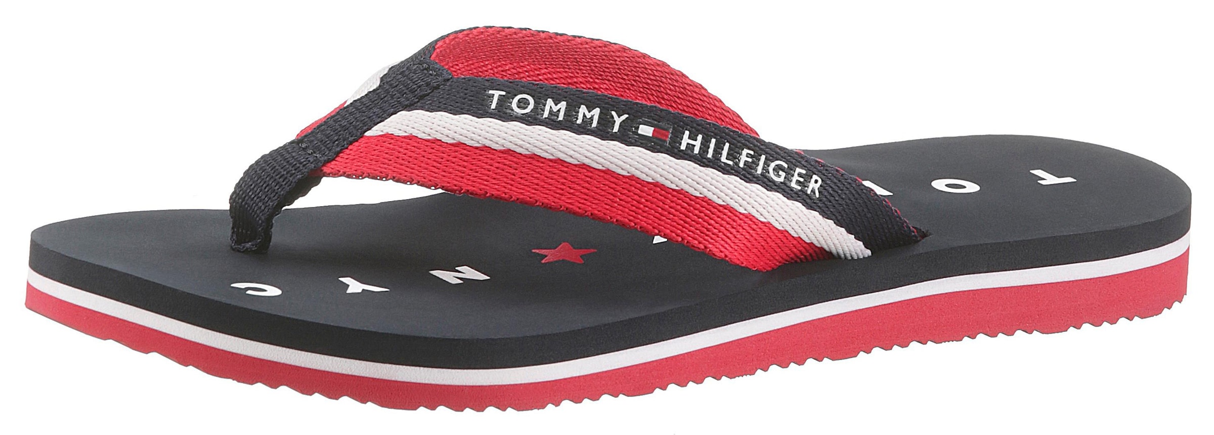 TOMMY HILFIGER Šlepetės per pirštą »TOMMY LOVES NY Be...