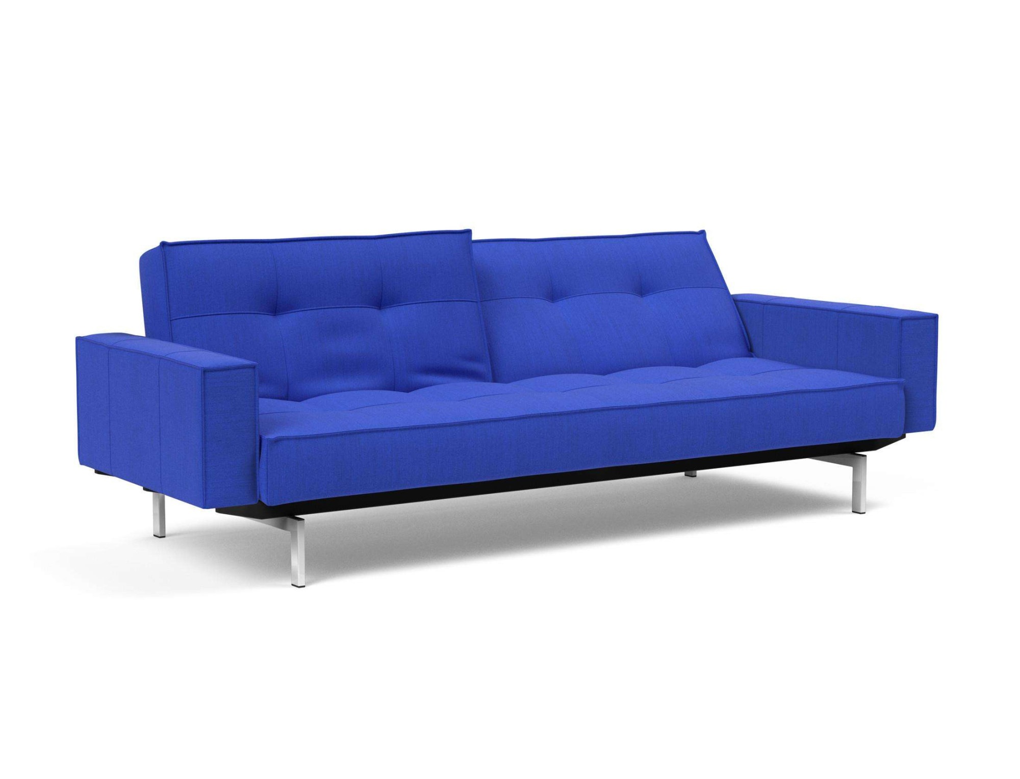 INNOVATION LIVING ™ Schlafsofa »Splitback, Rückenlehnen einzeln verstellbar, mit Federkern« mit chromglänzenden Beinen, in skandinavischen Design