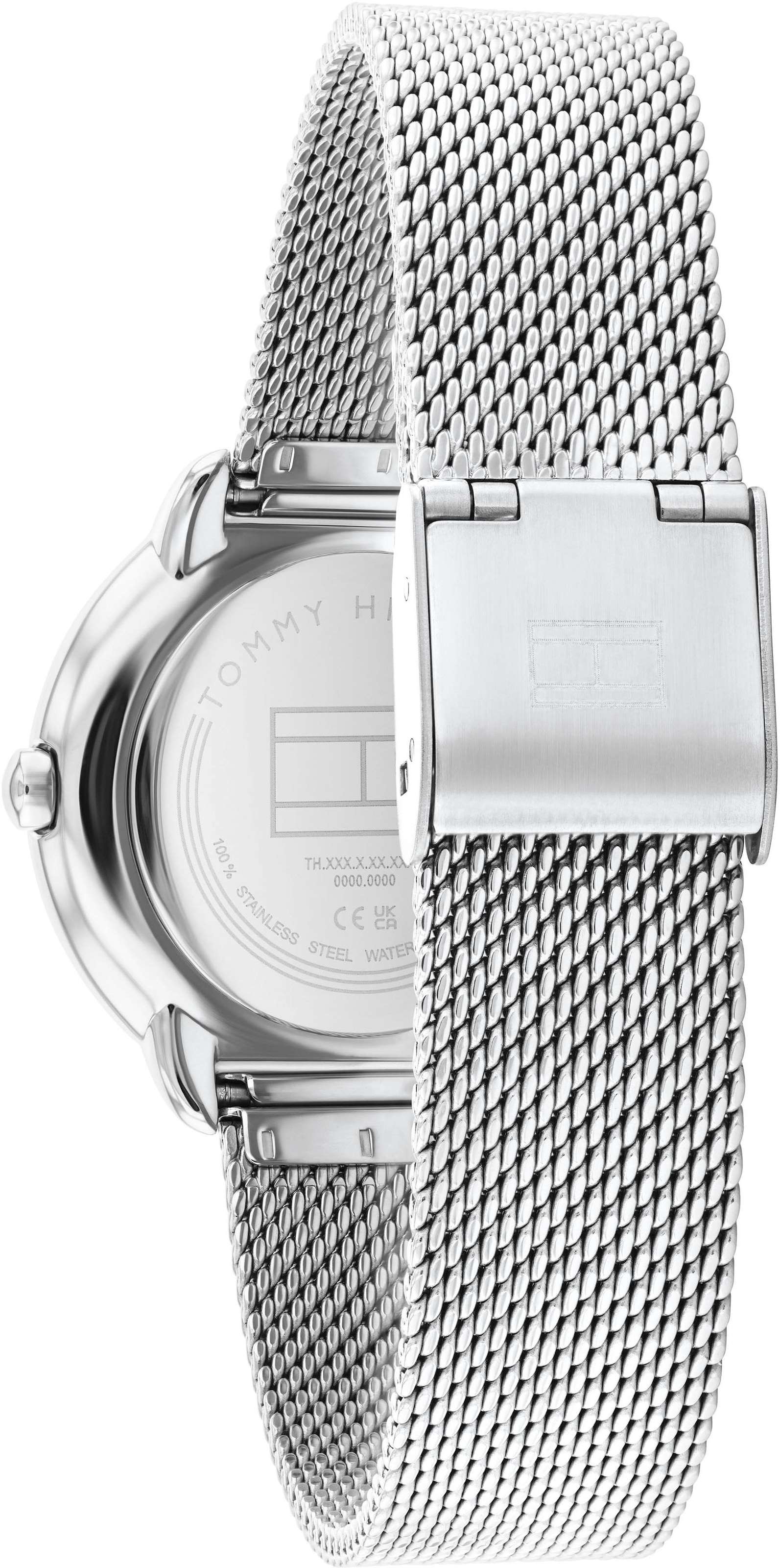 Tommy Hilfiger Quarzuhr »DEMI«, Armbanduhr, Damenuhr, Glaskristalle, analog, Edelstahlarmband