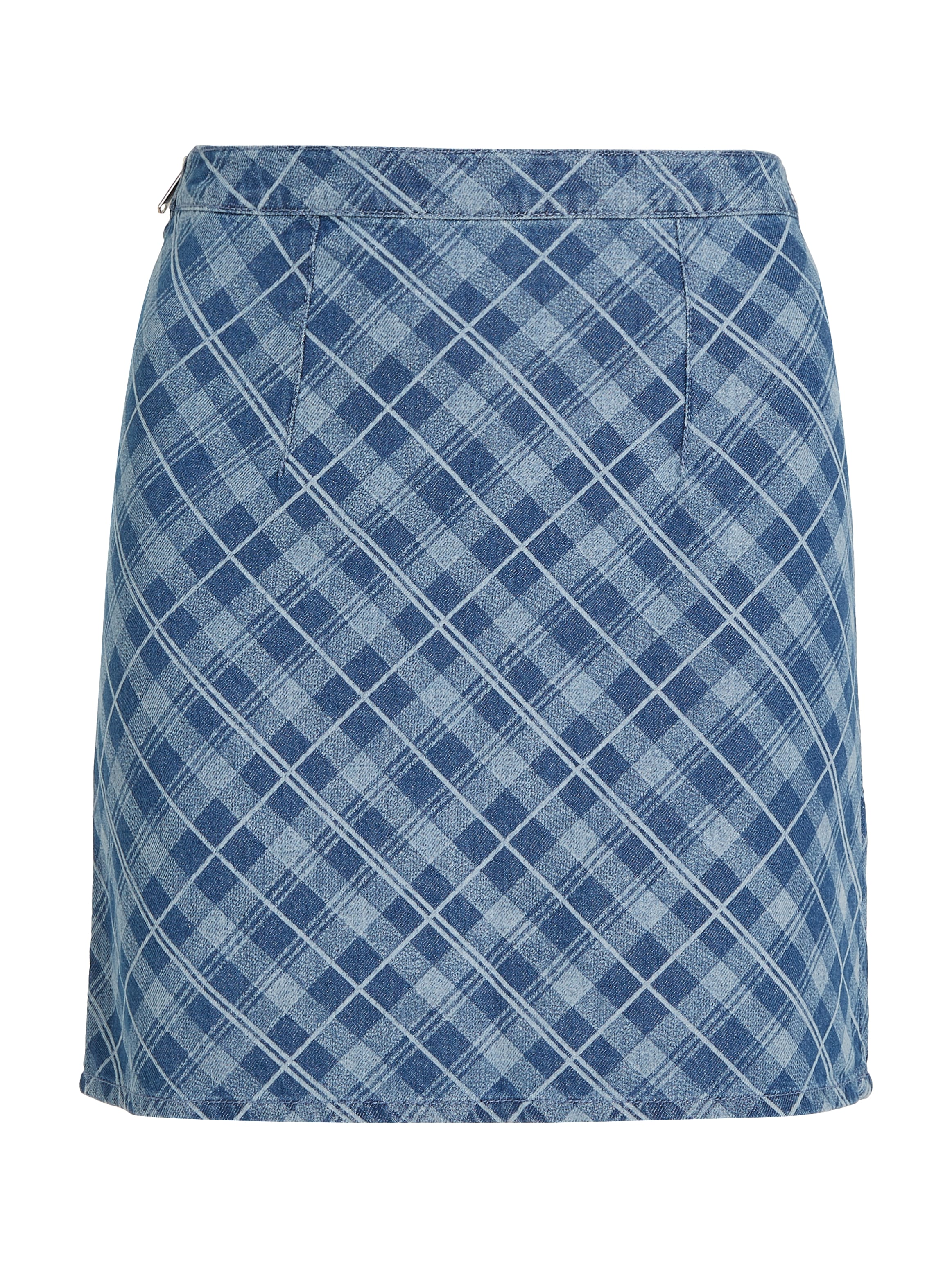 Tommy Jeans Webrock »TJW TARTAN CHECK CHAMBRAY SKIRT«, Webrock im modischem Tartan Karodessin