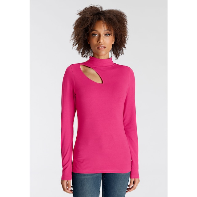 Bruno Banani Langarmshirt, mit sexy Cut-out online bestellen | BAUR