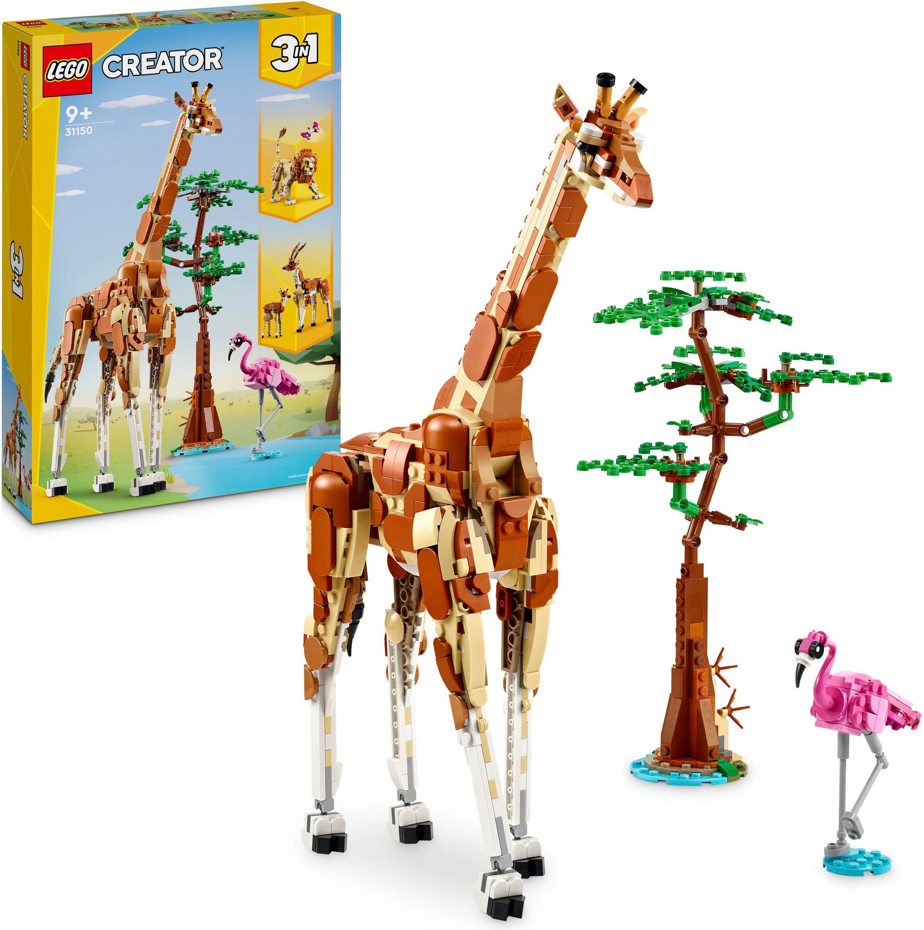 Konstruktionsspielsteine »Tiersafari (31150), LEGO Creator 3in1«, (780 St.), Made in...