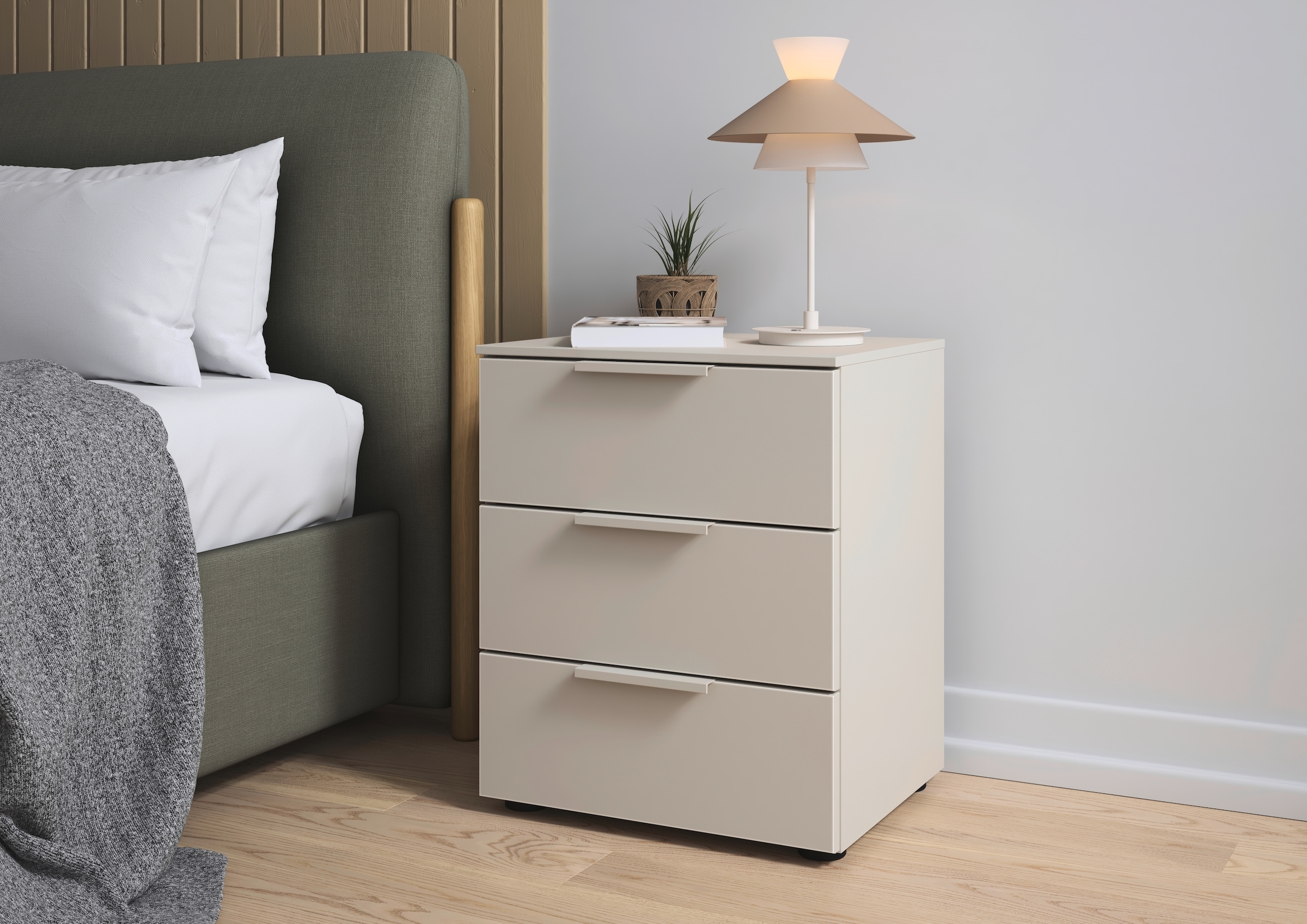 LeGer Home by Lena Gercke Nachtkommode "Serina", mit 3 Schubkästen sowie ho günstig online kaufen