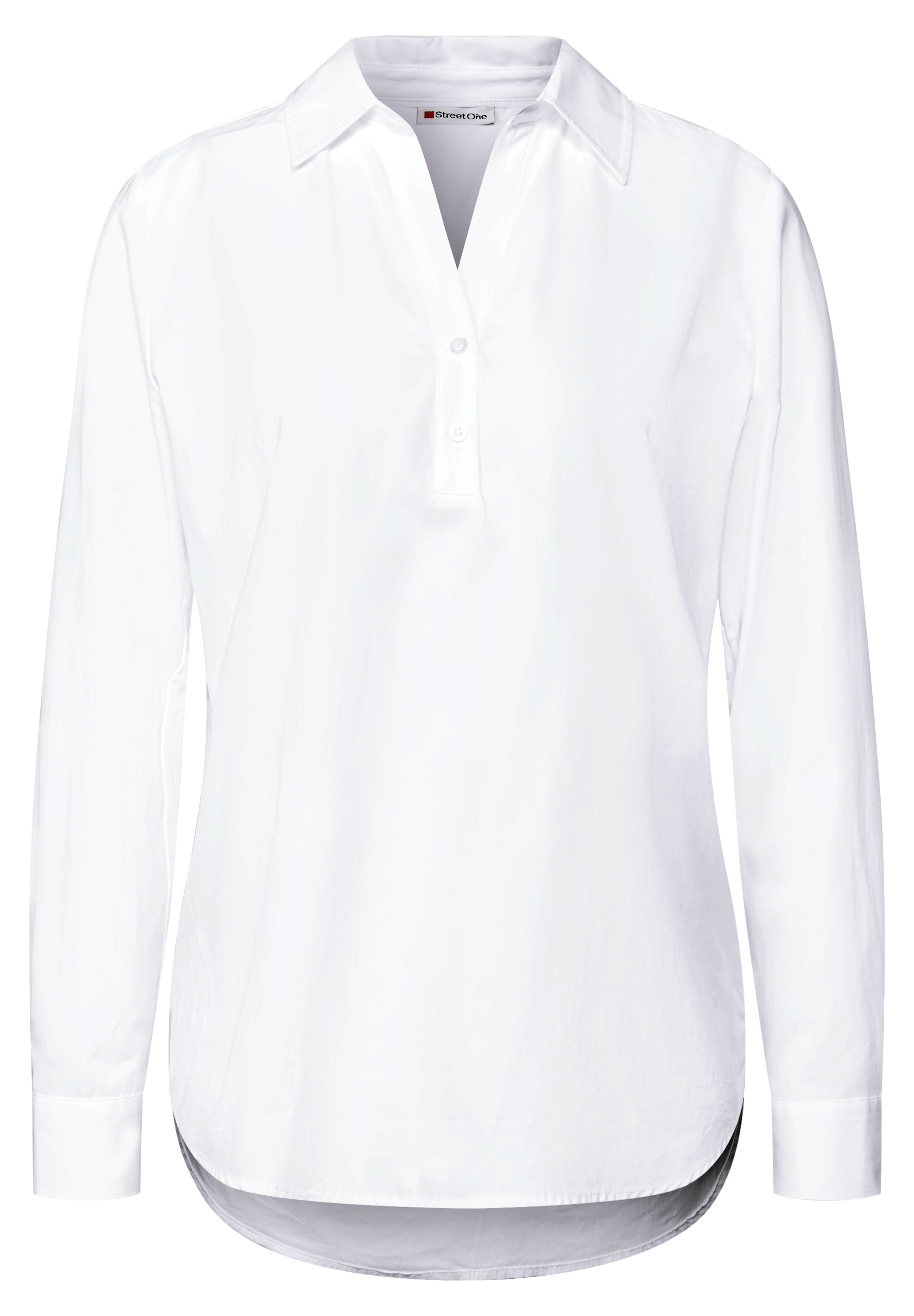 STREET ONE Hemdbluse, aus reiner Baumwolle