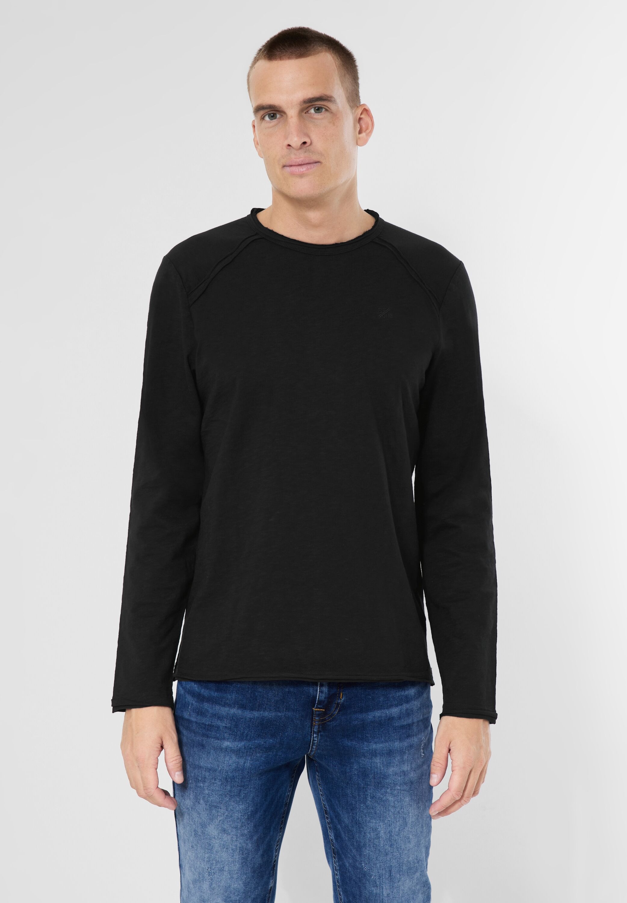 Derek Rose Herren Langarmshirt - Weiches Mikromodal Mit Rundhals